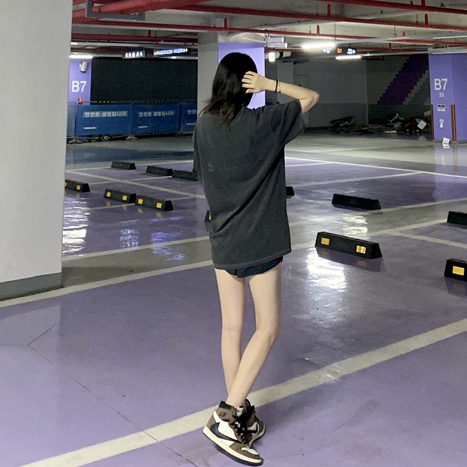 IAB Studio Pigment T-Shirt Black, Jordan 1 x Travis Scott Retro High OG SP Mocha 착용 스타일 - 2