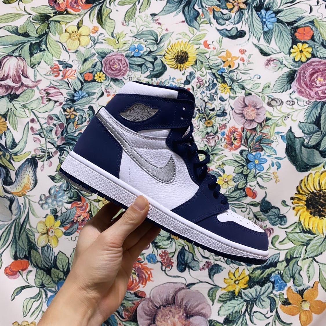 Jordan 1 Retro High OG CO.JP Midnight Navy, (GS) Jordan 1 Retro High OG CO.JP Midnight Navy 착용 스타일