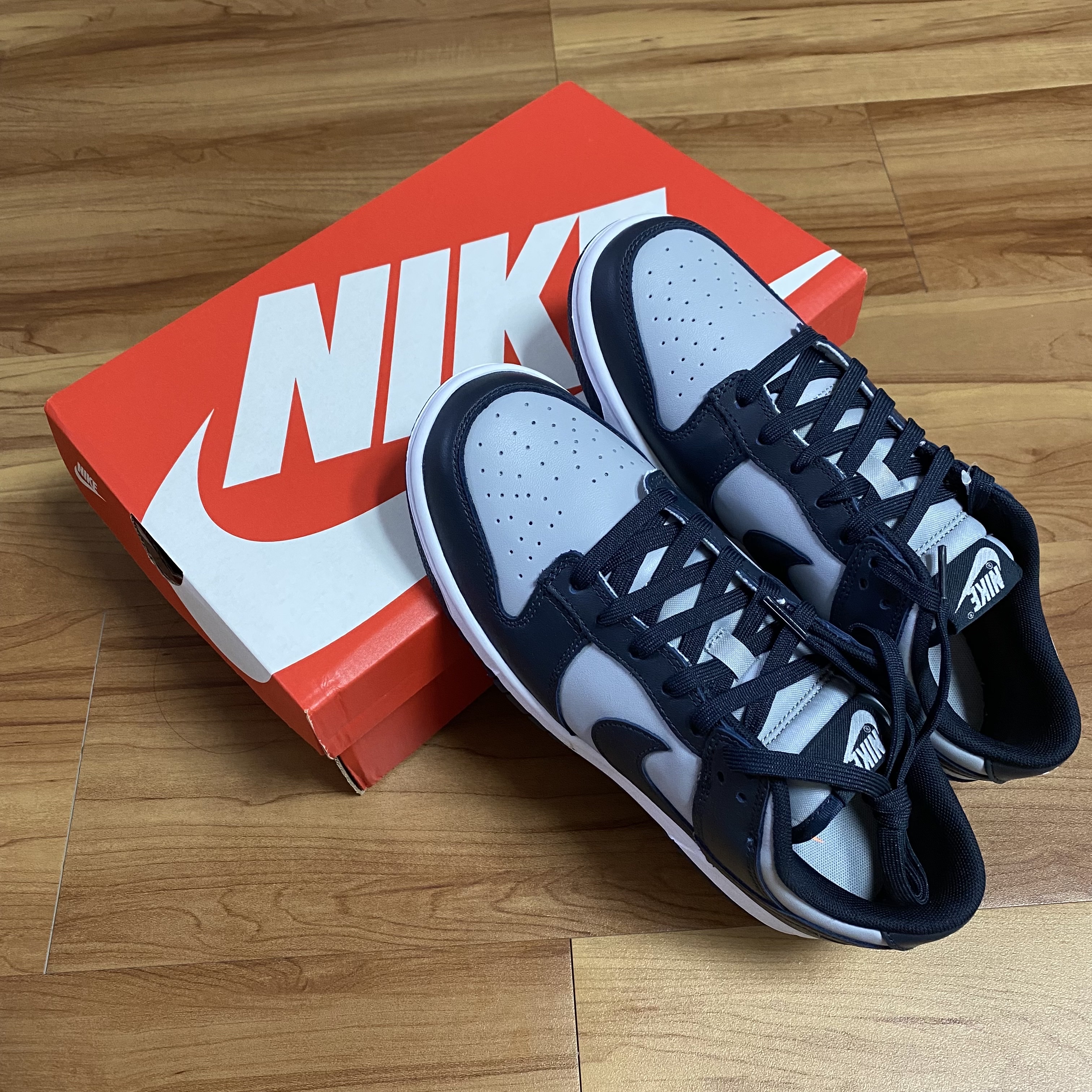 Nike Dunk Low Retro Championship Grey 착용 스타일 - 2