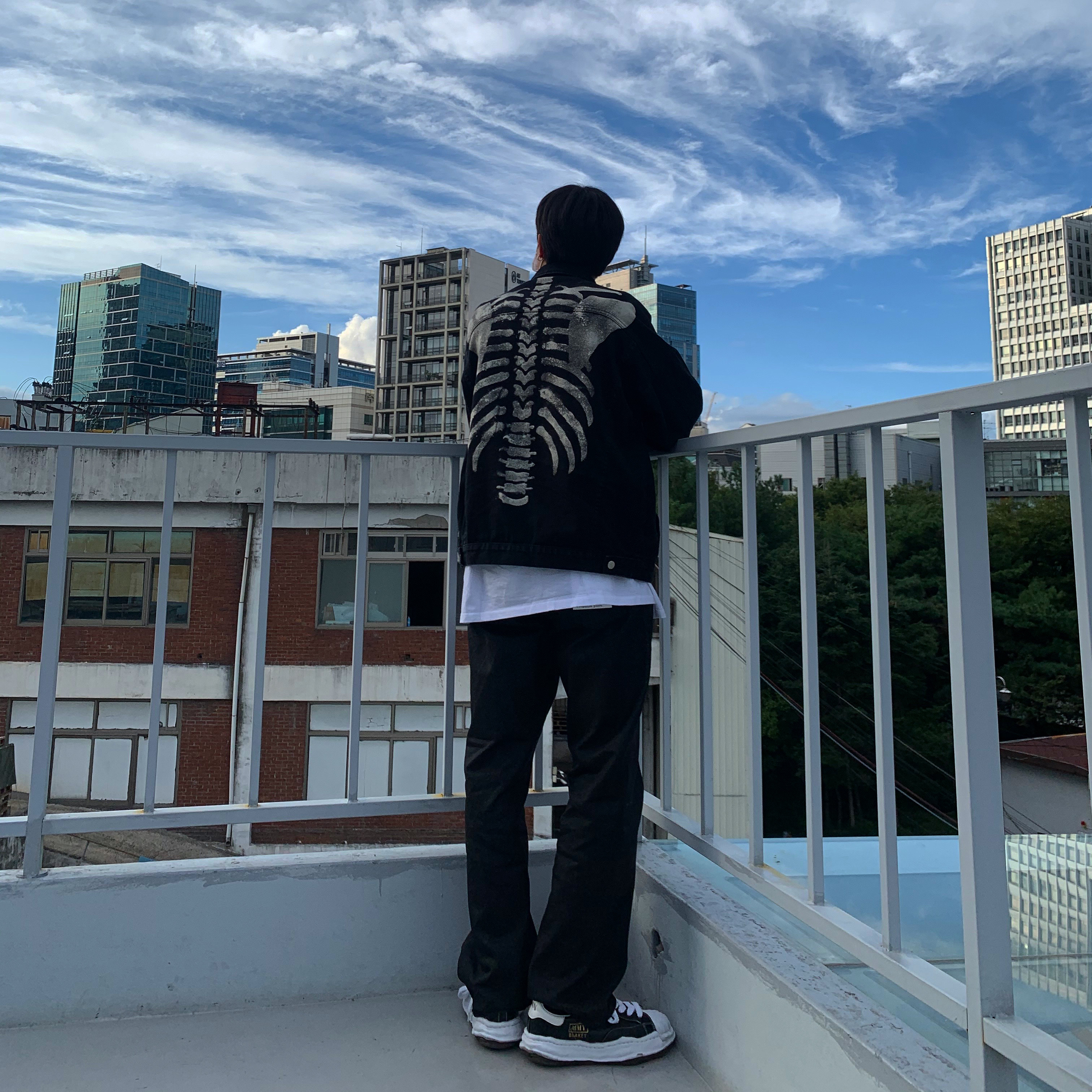 Maison Mihara Yasuhiro Blakey OG Sole Leather Low-top Sneakers Black, Maison Mihara Yasuhiro Blakey OG Sole Canvas Low-top Sneakers Black 착용 스타일