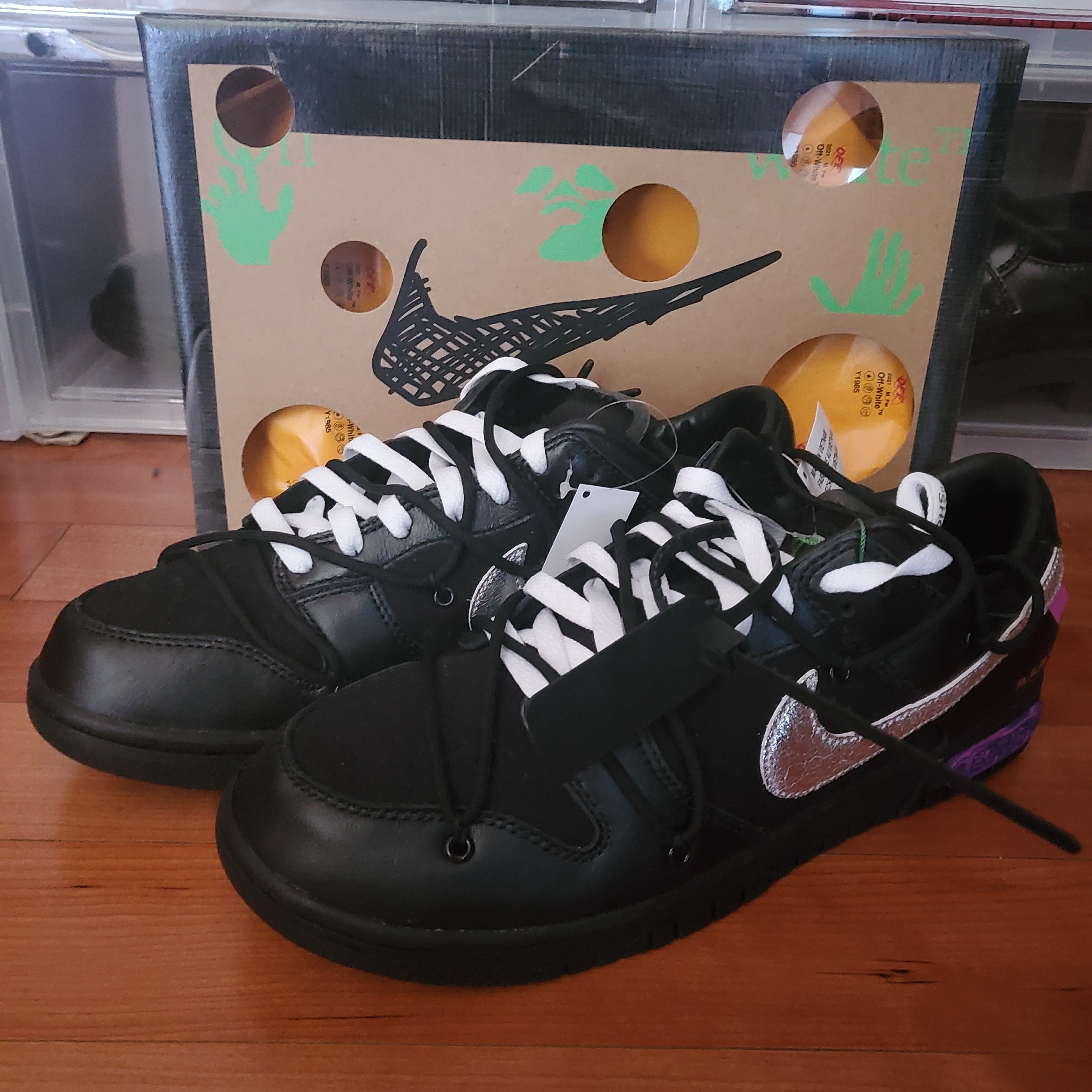 Nike x Off-White Dunk Low The 50 - Lot 50 착용 스타일 - 2