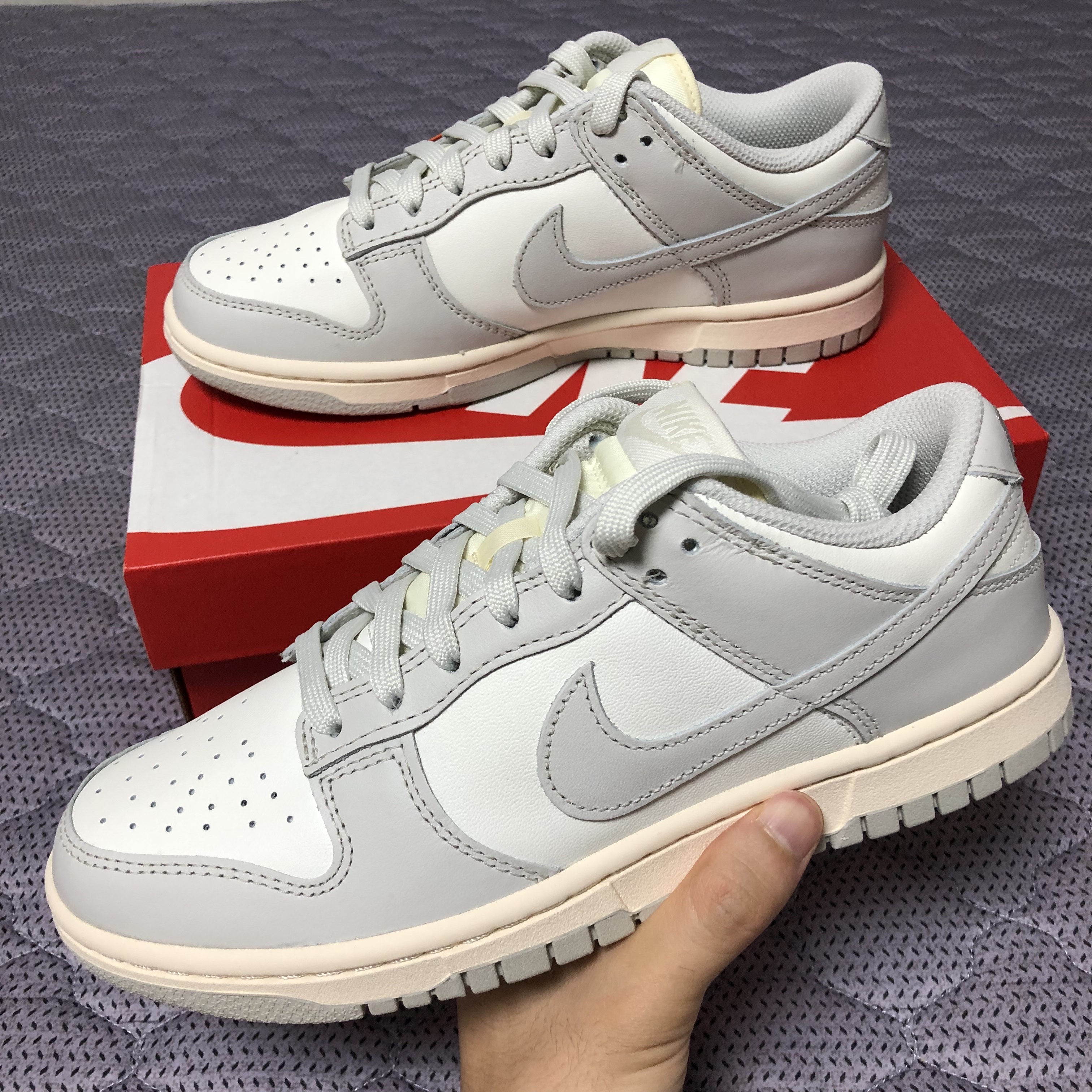 (W) Nike Dunk Low Light Bone 착용 스타일