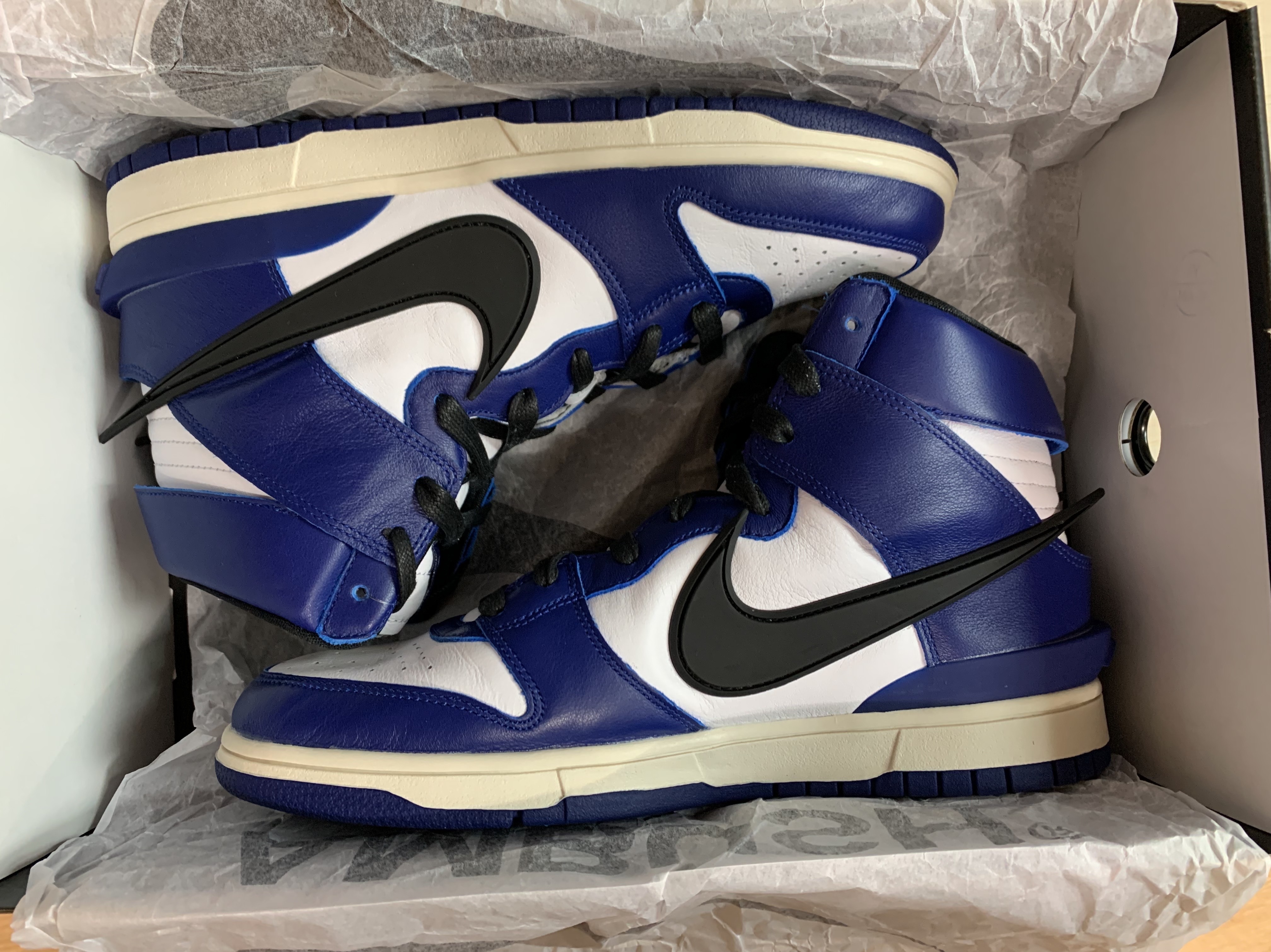 Nike x Ambush Dunk High Deep Royal Blue 착용 스타일 - 5