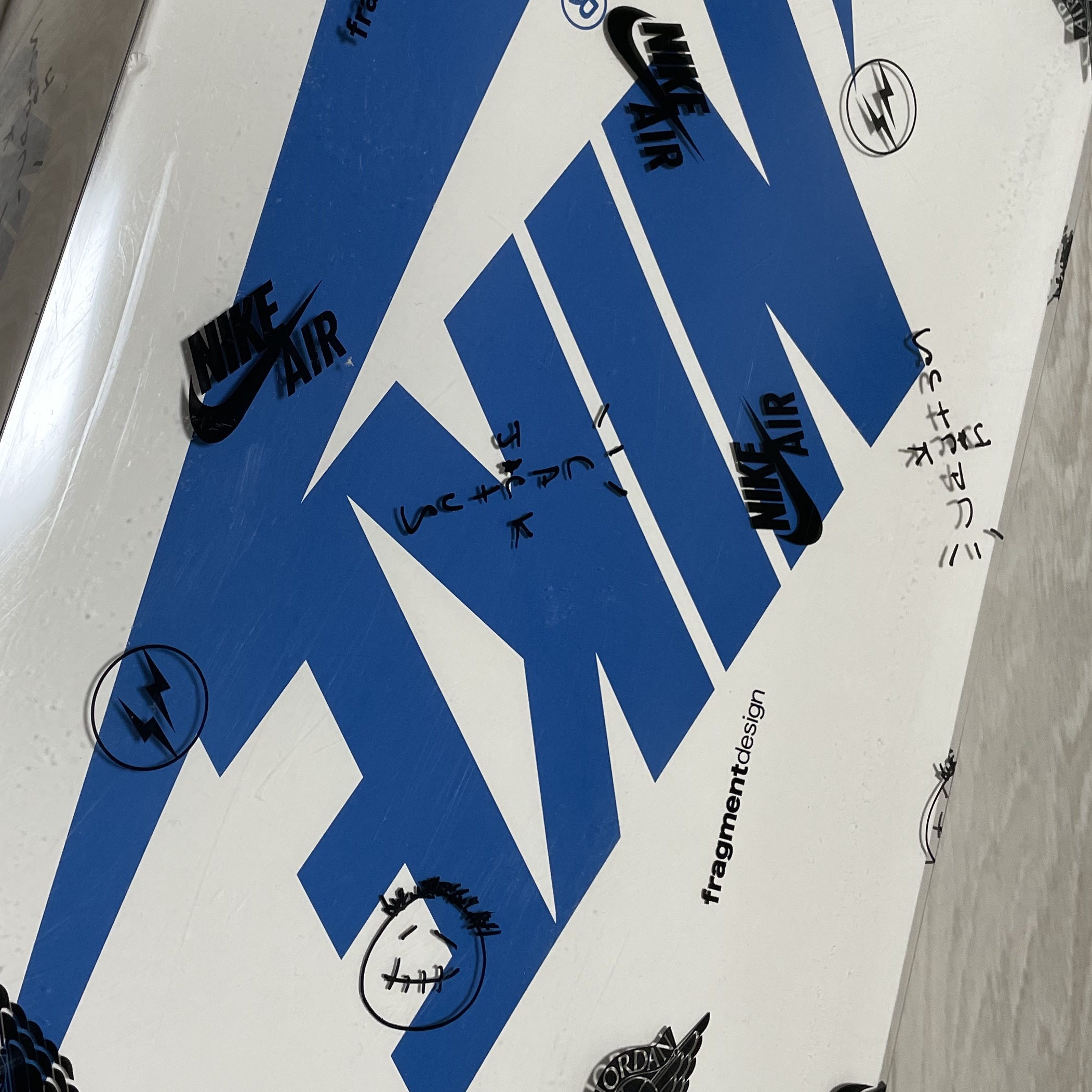 Jordan 1 x Travis Scott x Fragment Retro Low OG SP Military Blue 착용 스타일 - 2