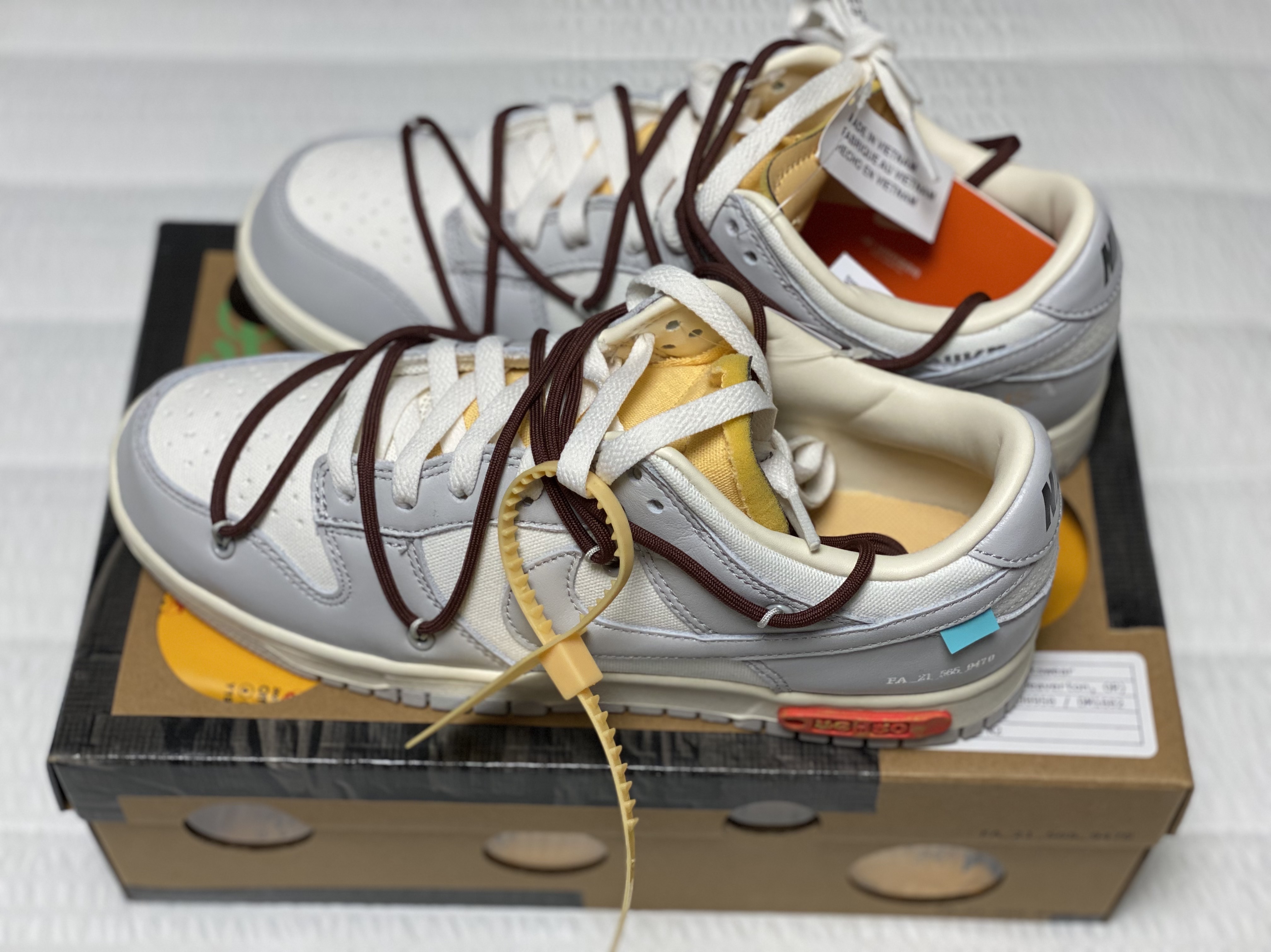 Nike x Off-White Dunk Low The 50 - Lot 46 착용 스타일 - 2