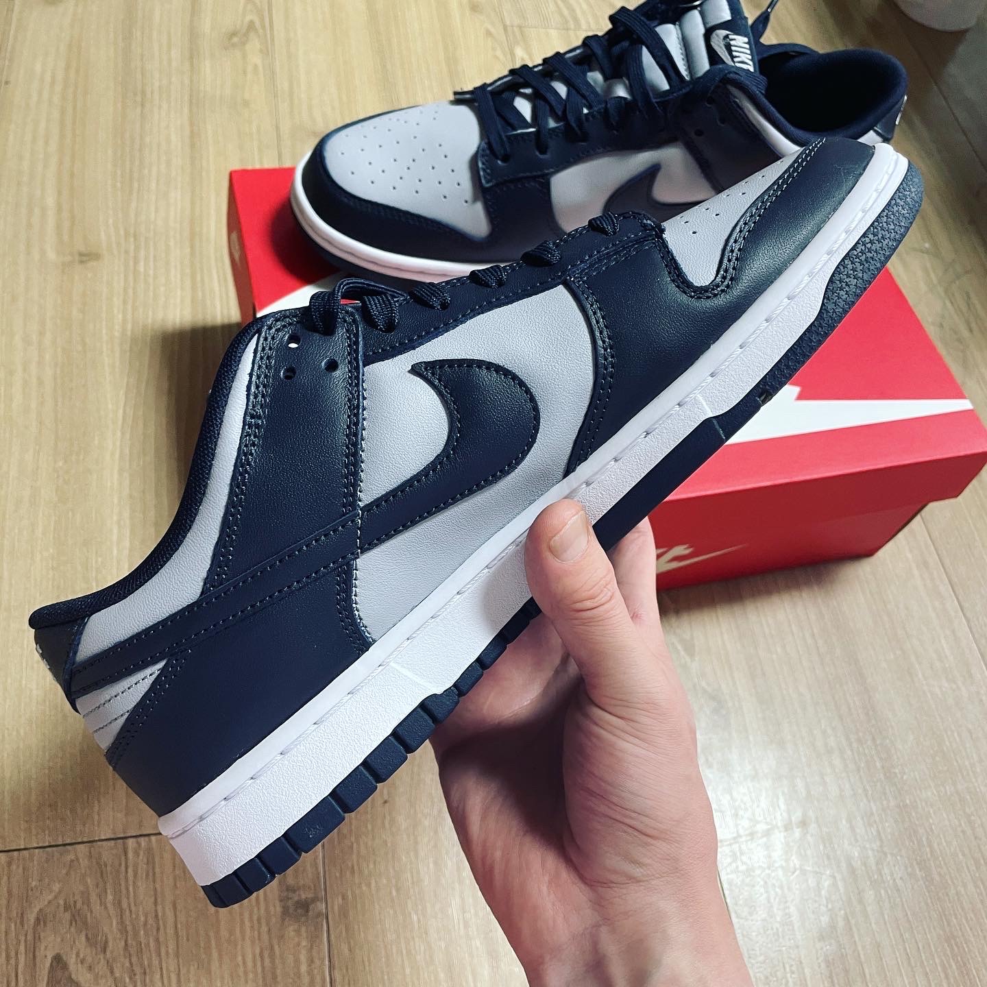 Nike Dunk Low Retro Championship Grey 착용 스타일 - 3