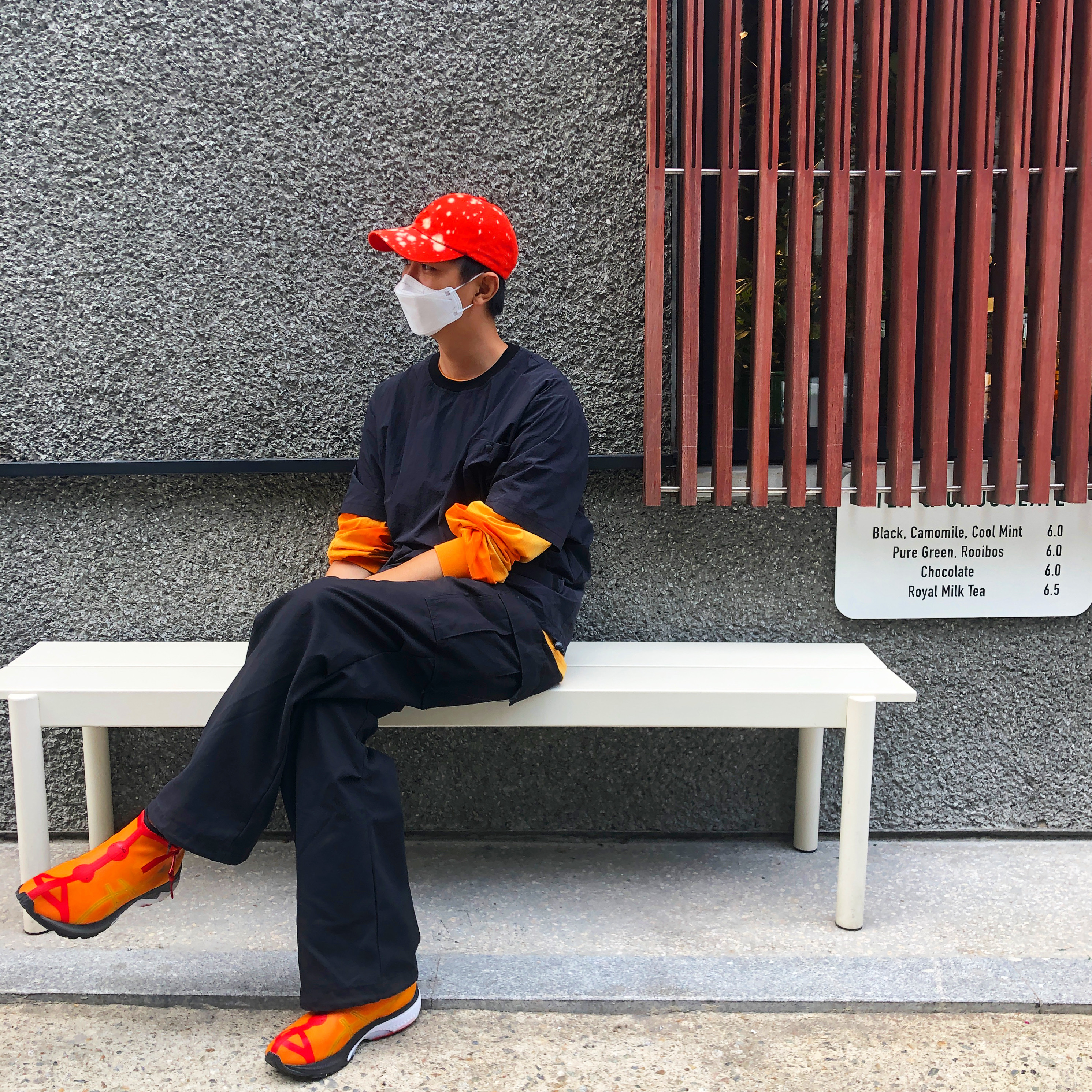 Asics x Vivienne Westwood Gel-Kayano 27 LTX Citrus 착용 스타일