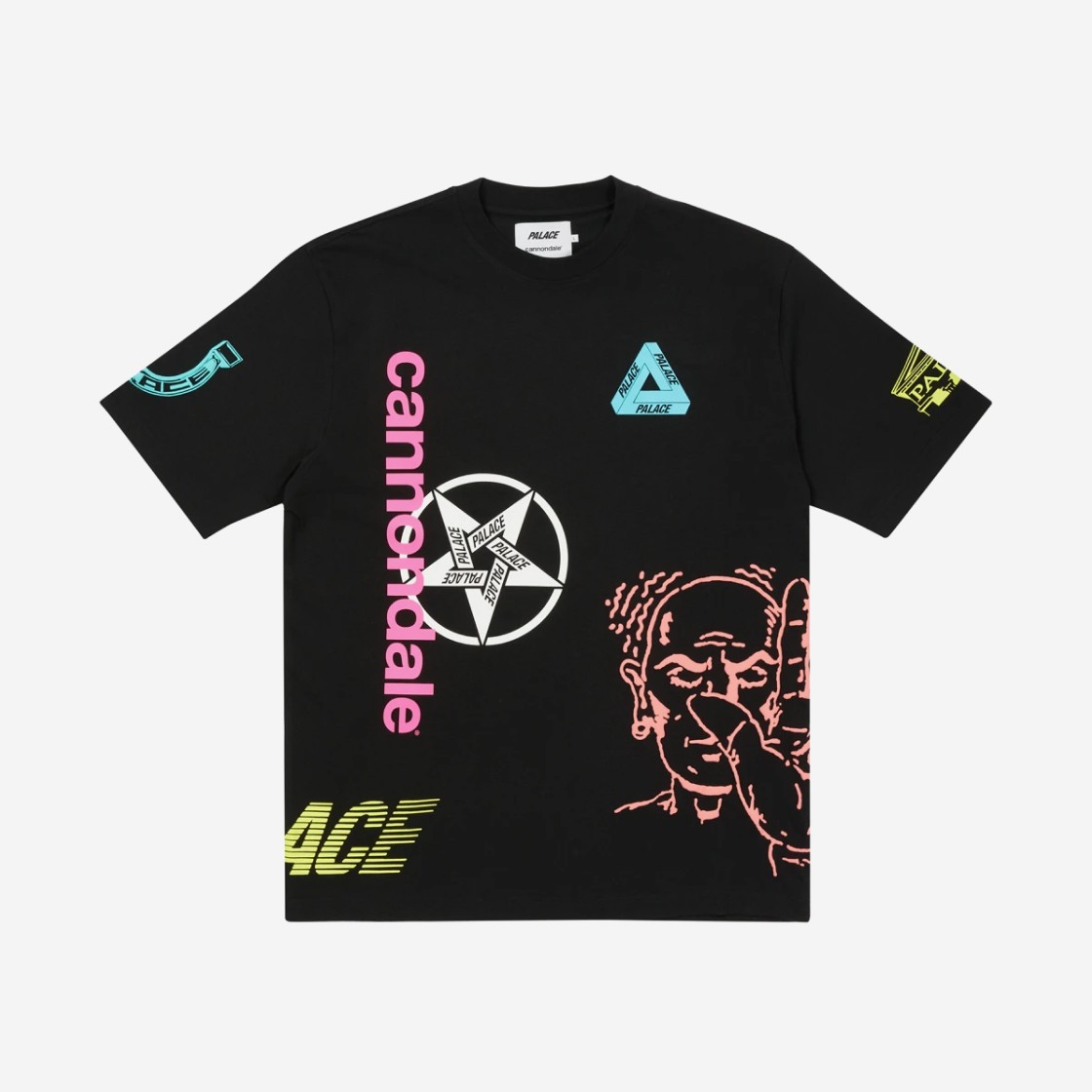 Palace x Cannondale Mad Boy T-Shirt Black - 21FW 상세 이미지 1