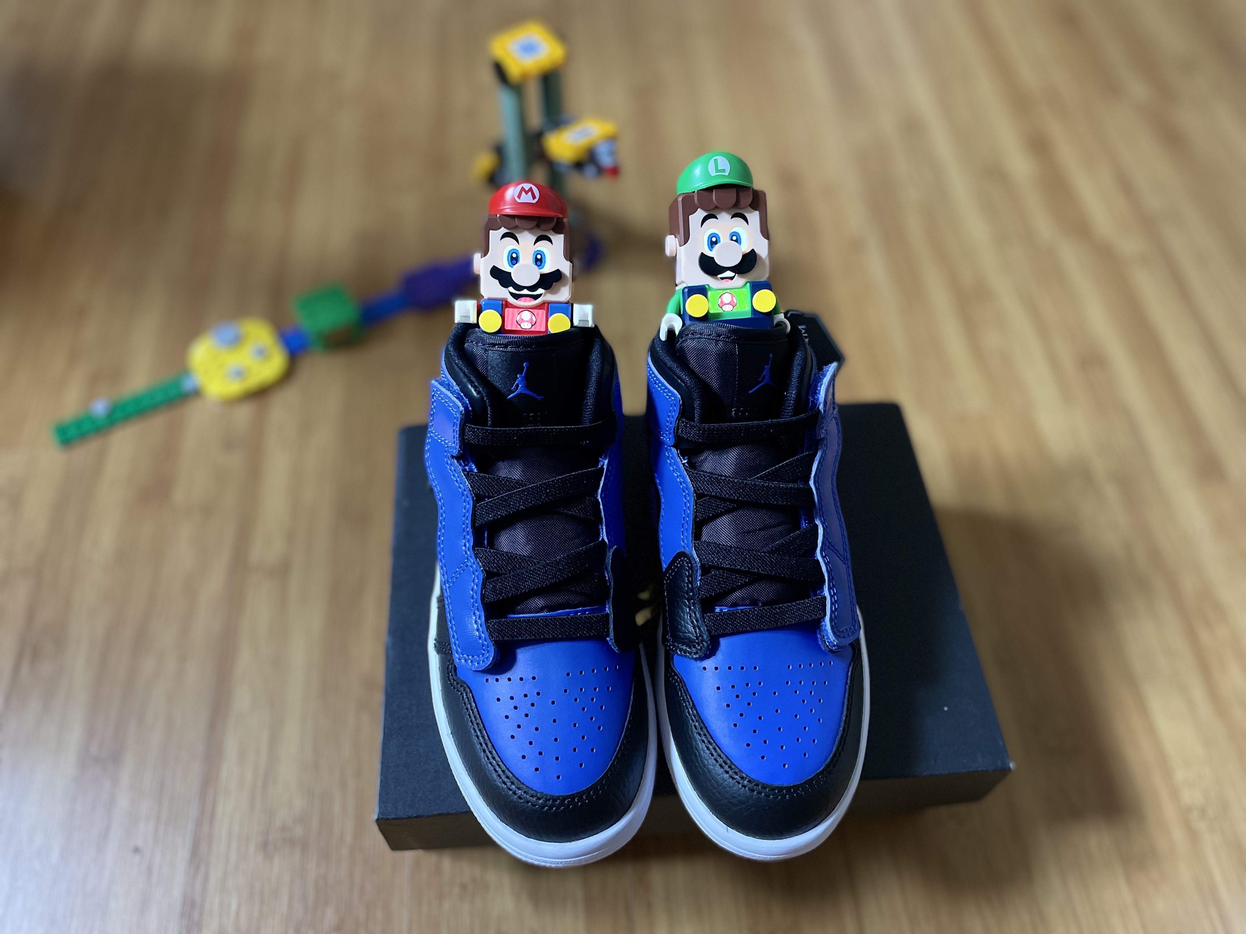 (PS) Jordan 1 Mid Alt Hyper Royal 착용 스타일 - 5