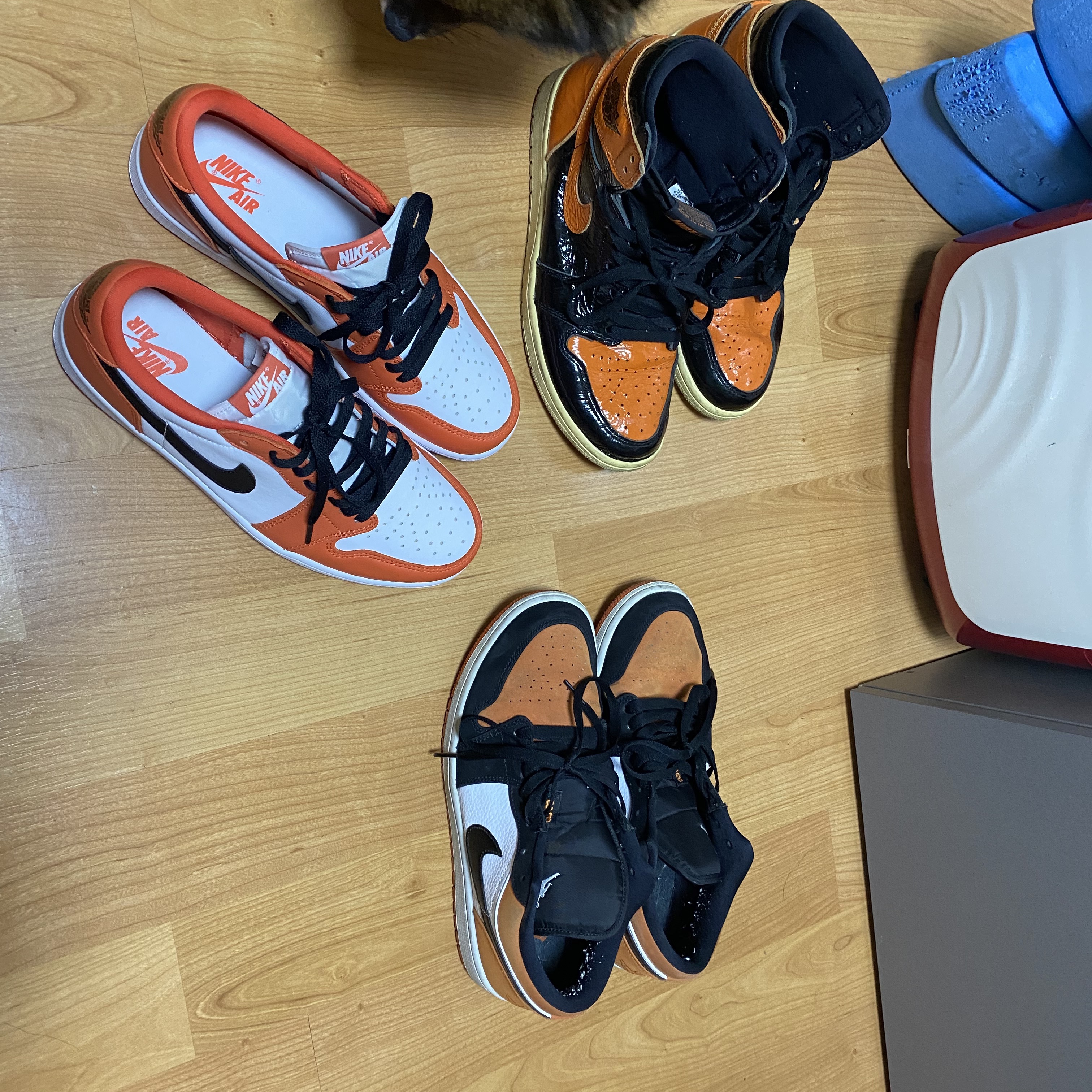 Jordan 1 Low OG Starfish, Jordan 1 Low Shattered Backboard 착용 스타일 - 2