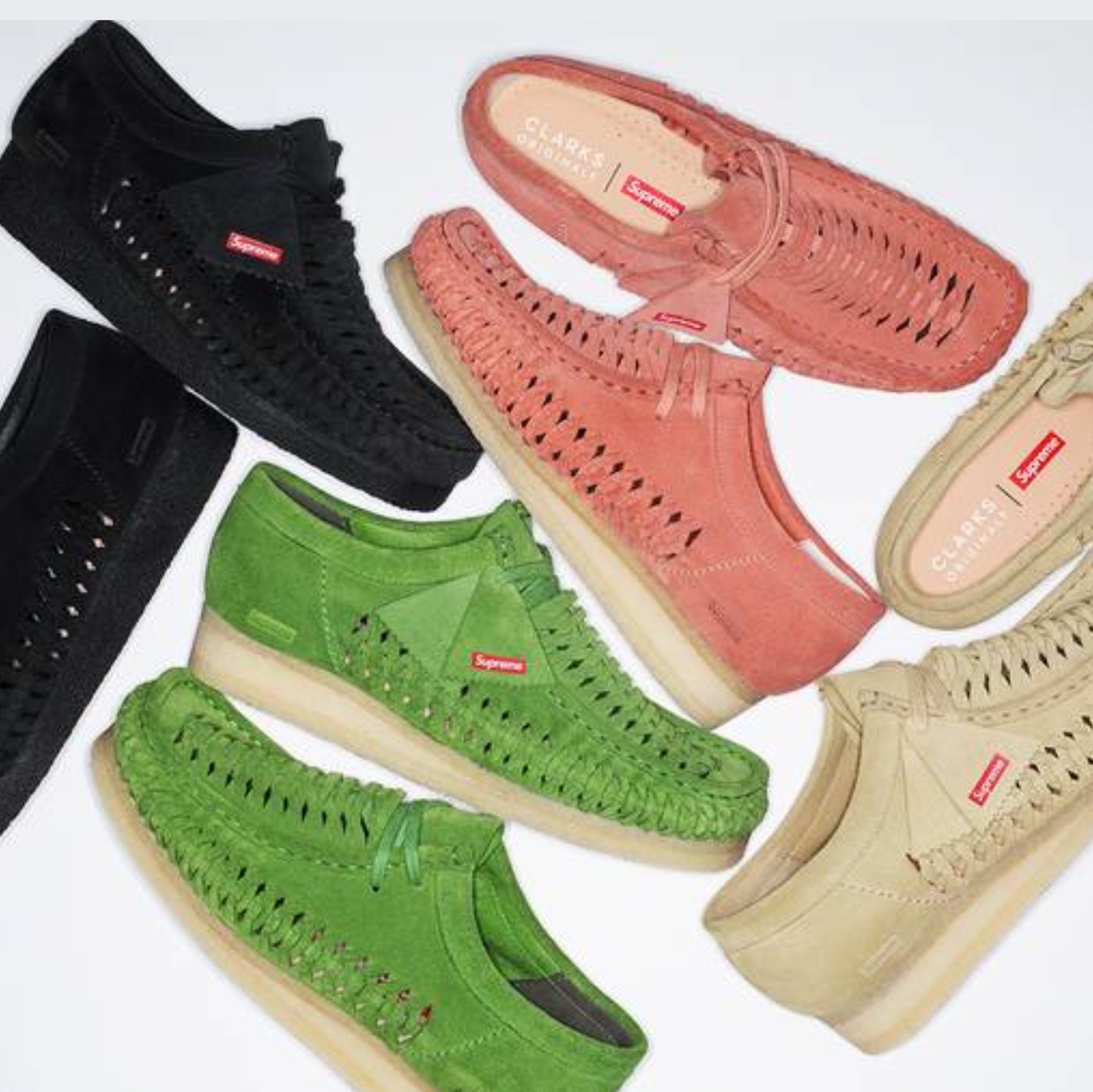 Clarks x Supreme Wallabee Bandana Black, Clarks x Supreme Wallabee Bandana Khaki 착용 스타일 - 5