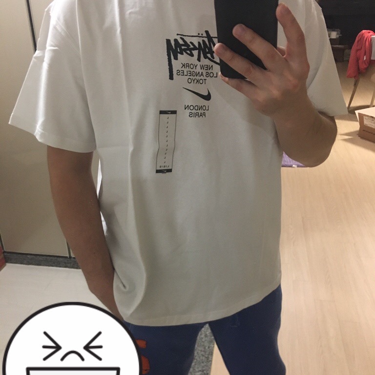 Nike x Stussy WT T-Shirt White - US/EU 착용 스타일