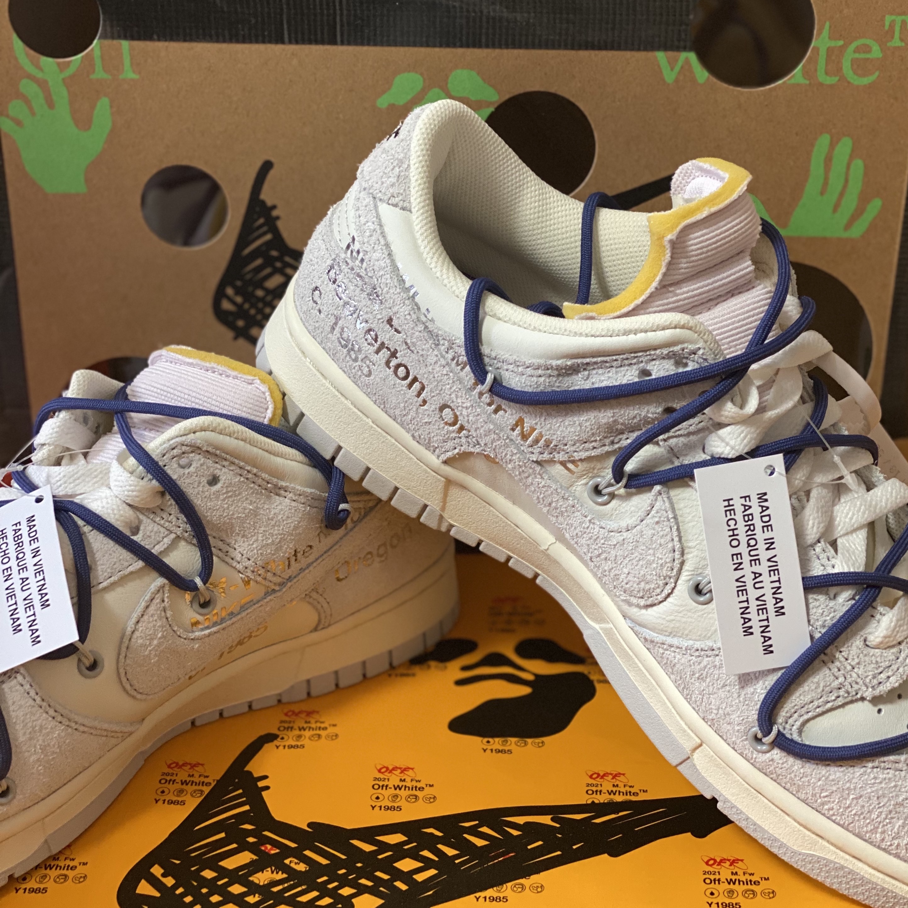 Nike x Off-White Dunk Low The 50 - Lot 18 착용 스타일