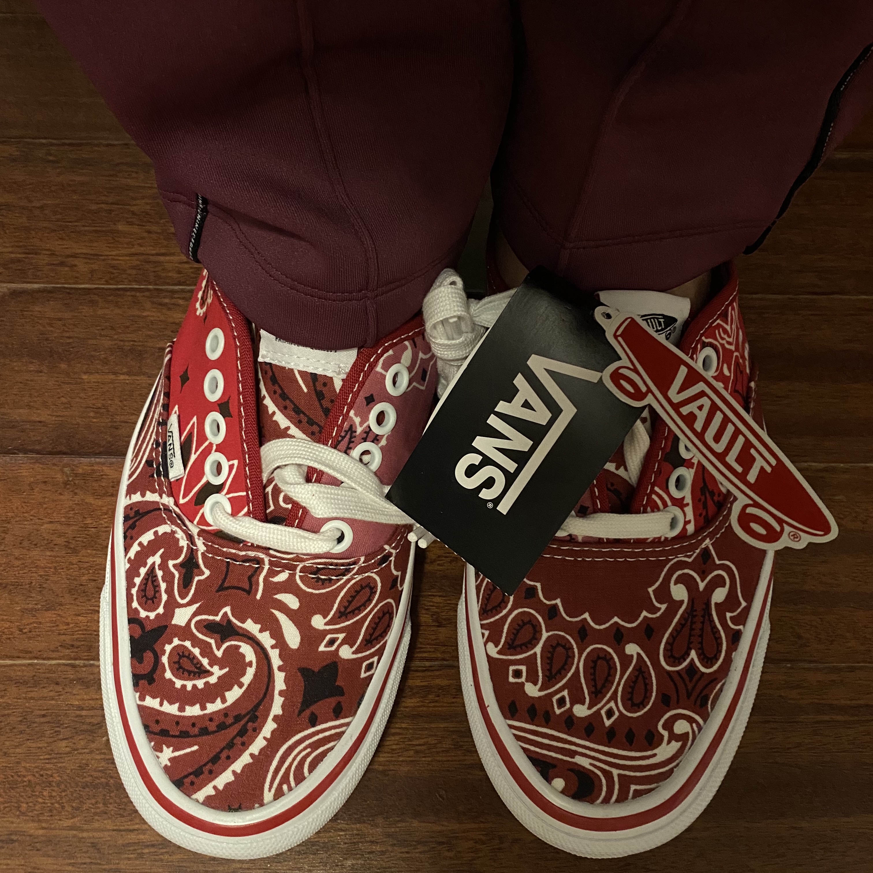 Vans Vault x Bedwin & The Heartbreakers OG Authentic LX Multi-Color-Red 착용 스타일 - 1
