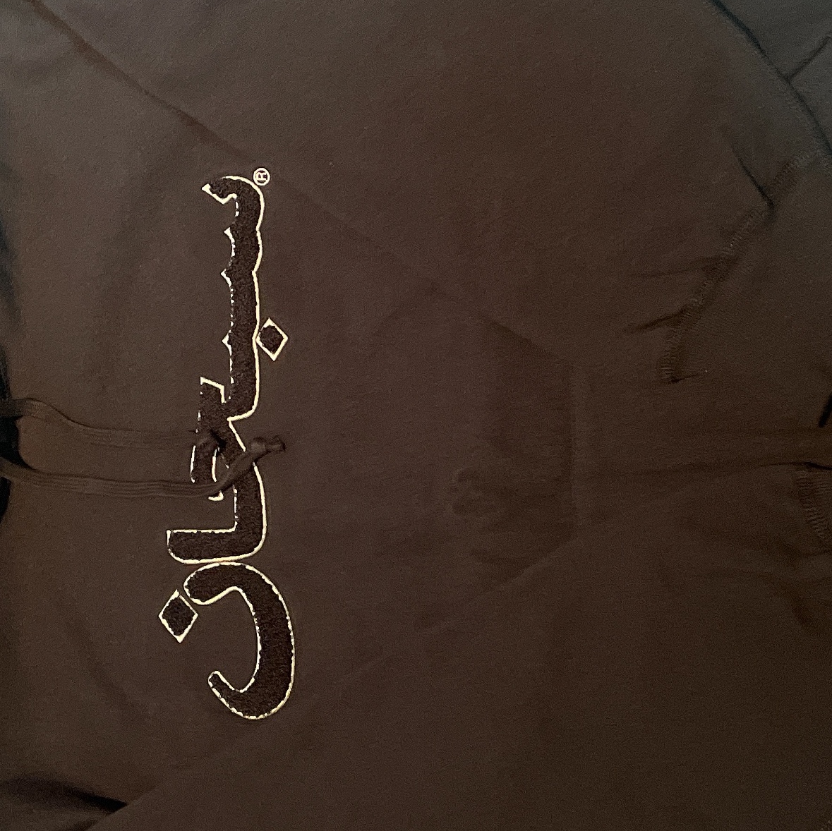 Supreme Arabic Logo Hooded Sweatshirt Black - 21FW 착용 스타일 - 2