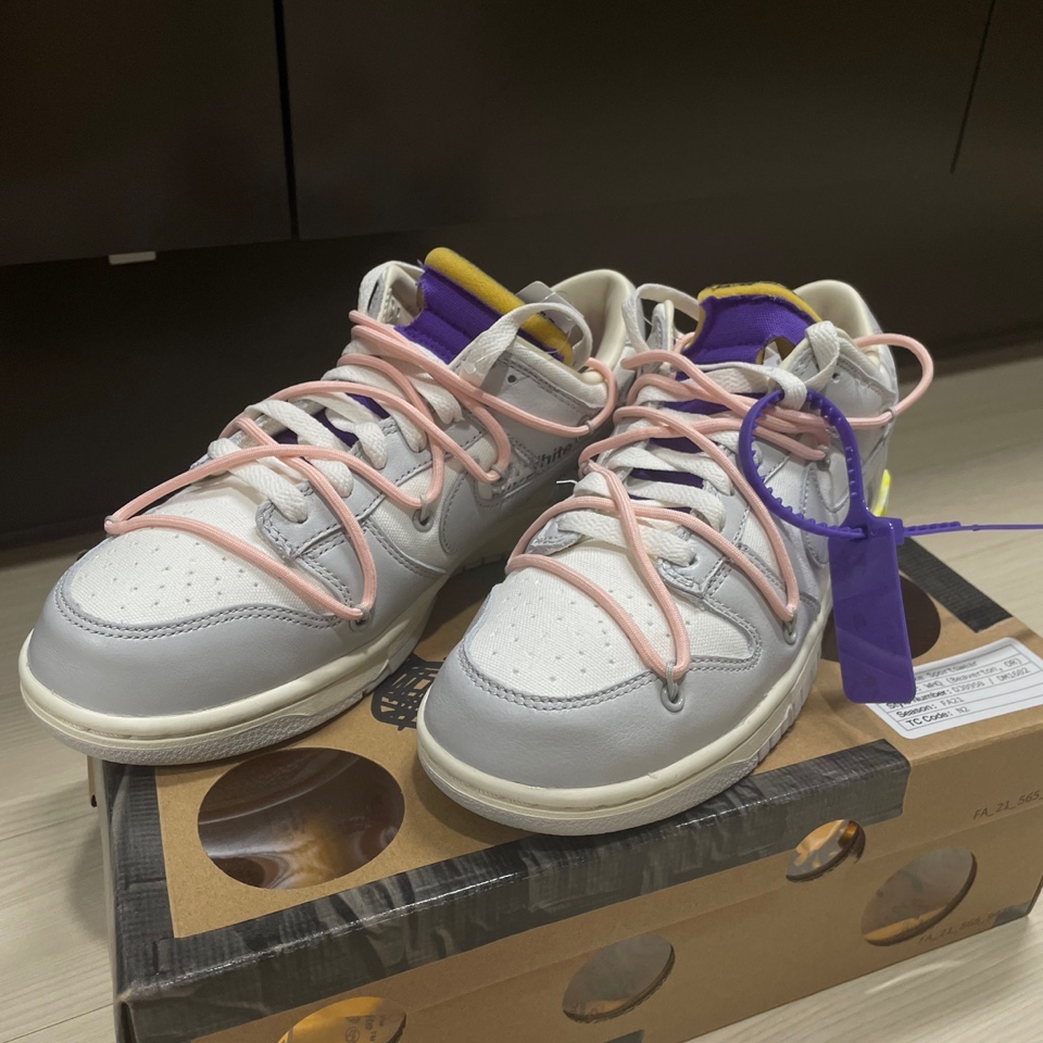 Nike x Off-White Dunk Low The 50 - Lot 24 착용 스타일 - 1