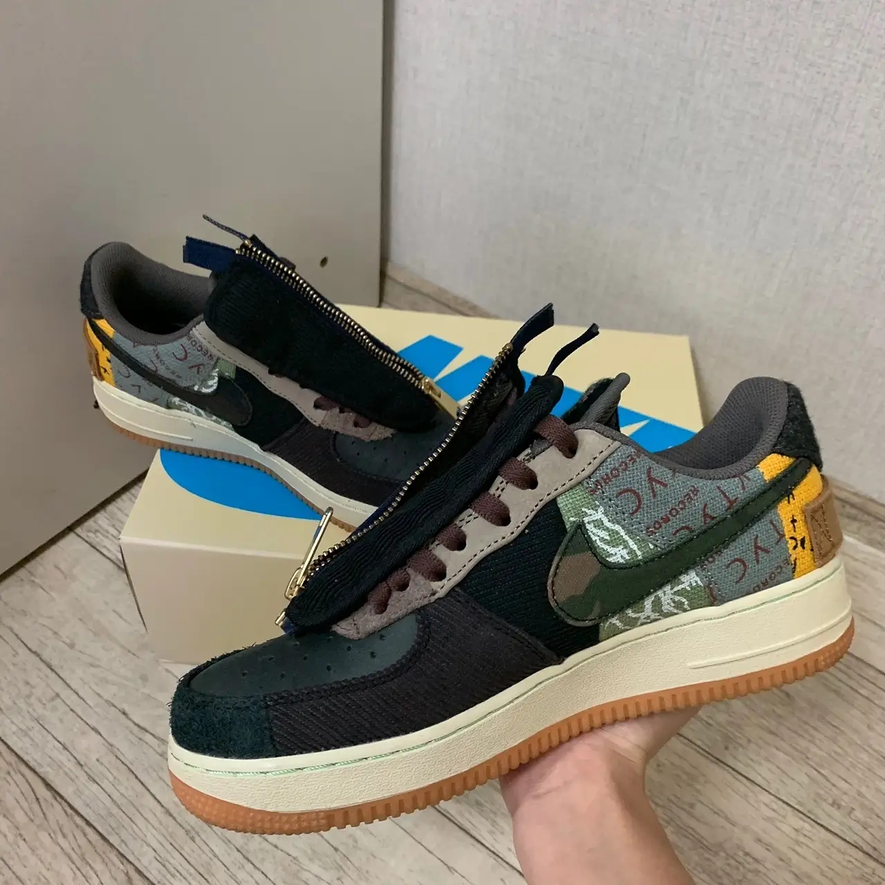 Nike x Travis Scott Air Force 1 Low Cactus Jack 착용 스타일 - 2