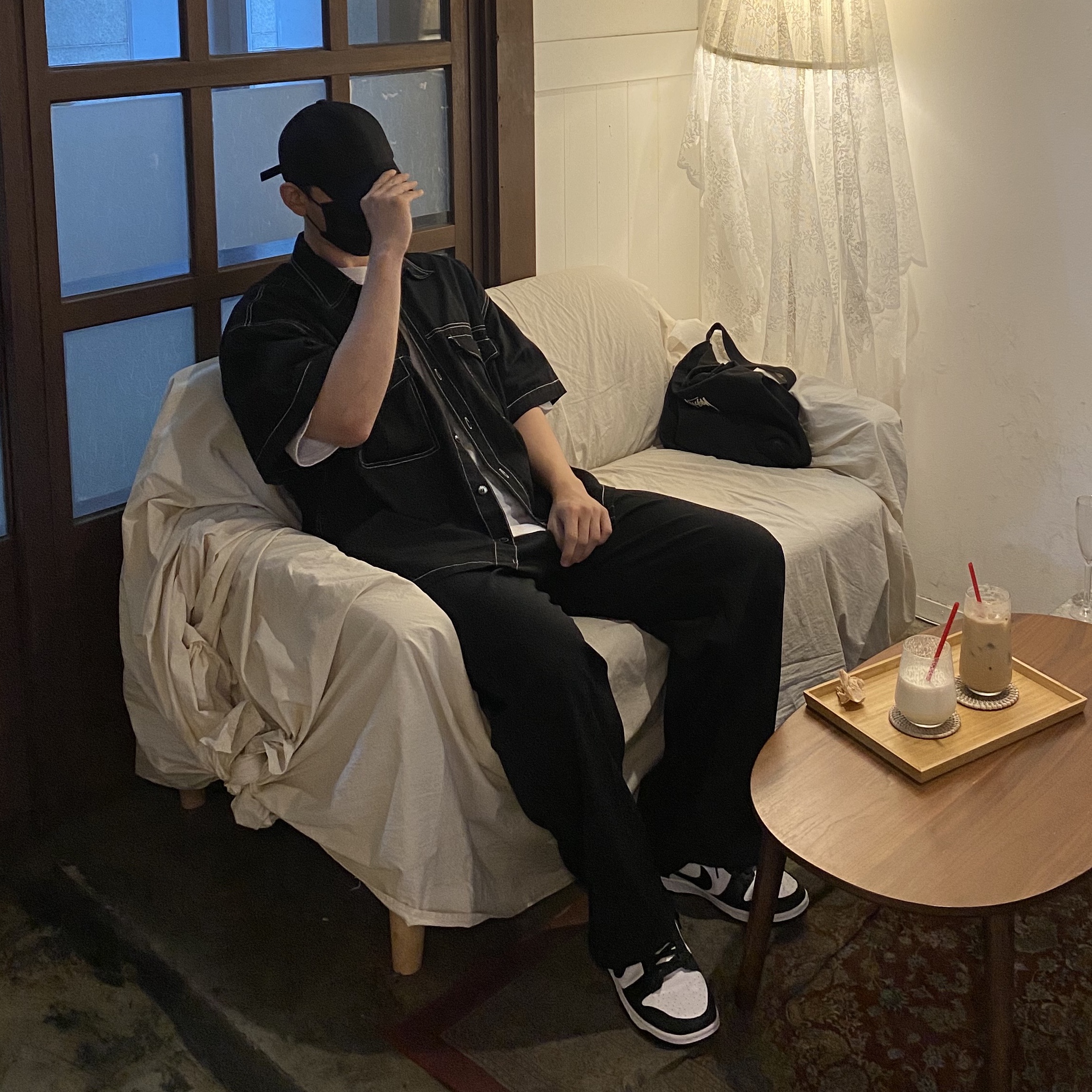 Nike Dunk Low Retro Black 착용 스타일