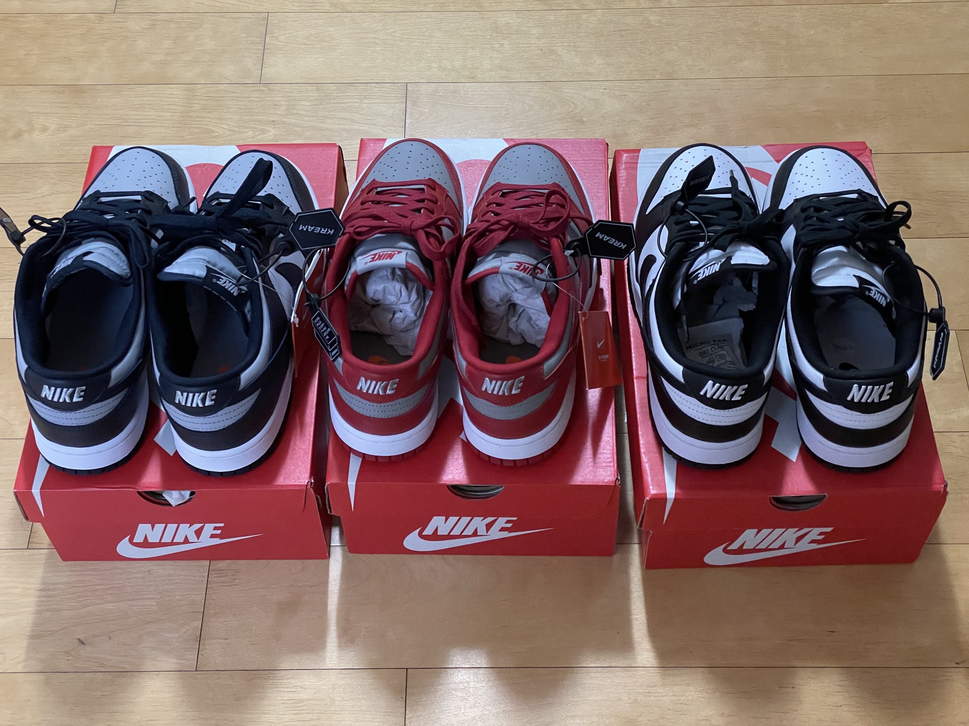 Nike Dunk Low Retro Black, Nike Dunk Low Retro Championship Grey 착용 스타일