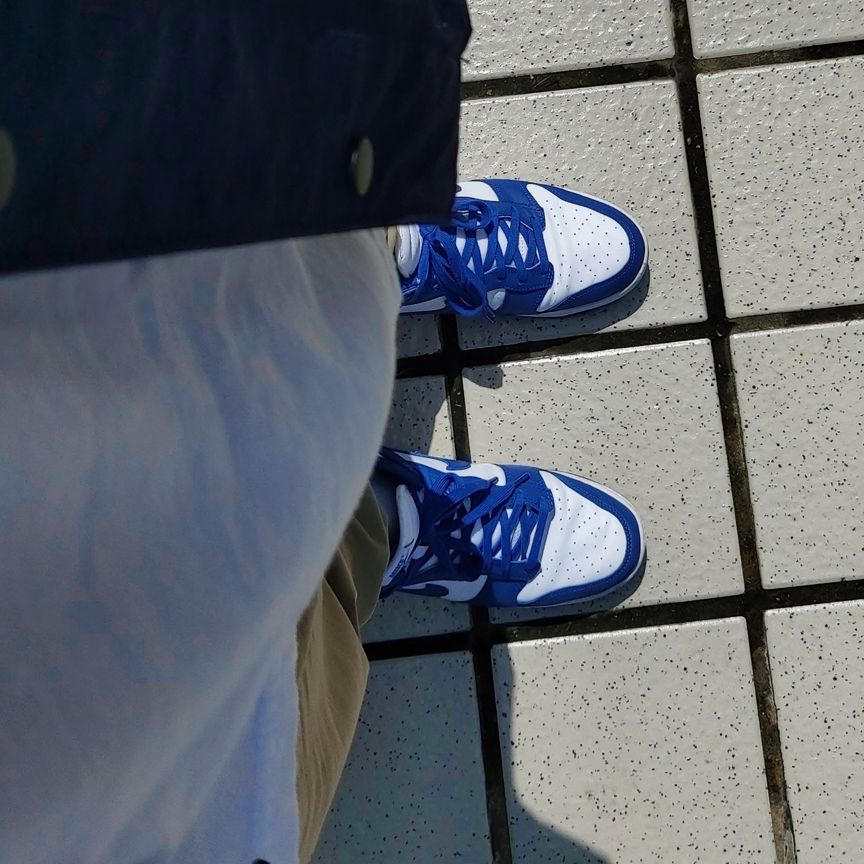 Nike Dunk High Retro Game Royal 착용 스타일 - 1