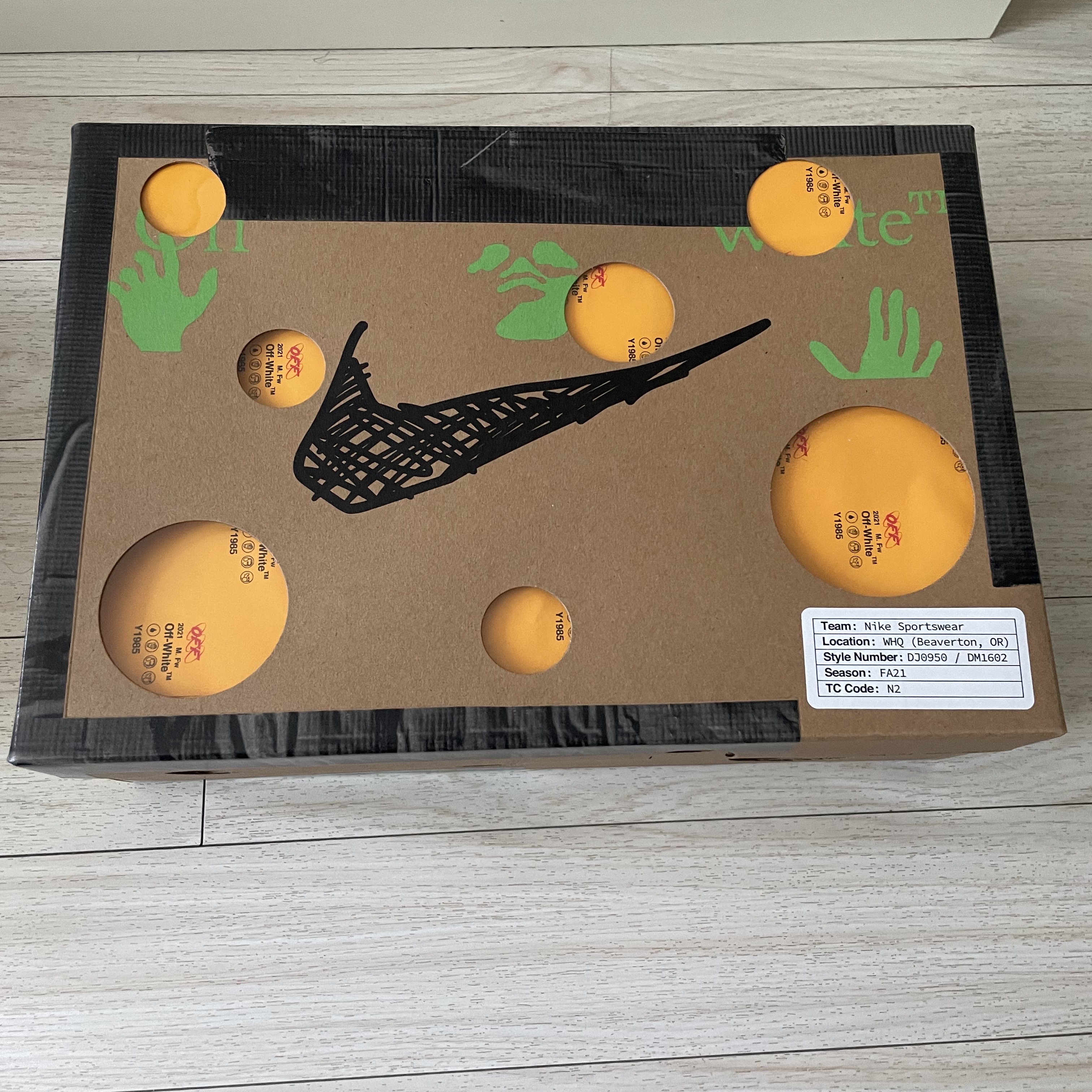 Nike x Off-White Dunk Low The 50 - Lot 18 착용 스타일 - 1