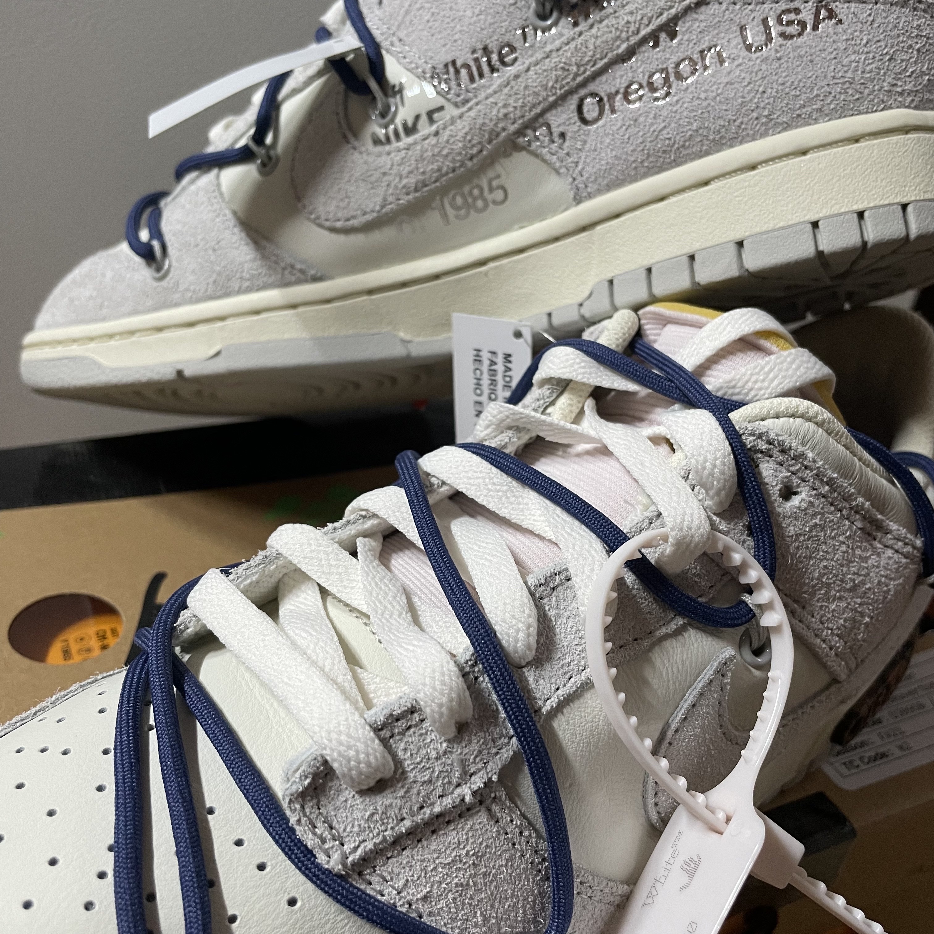 Nike x Off-White Dunk Low The 50 - Lot 18 착용 스타일 - 2