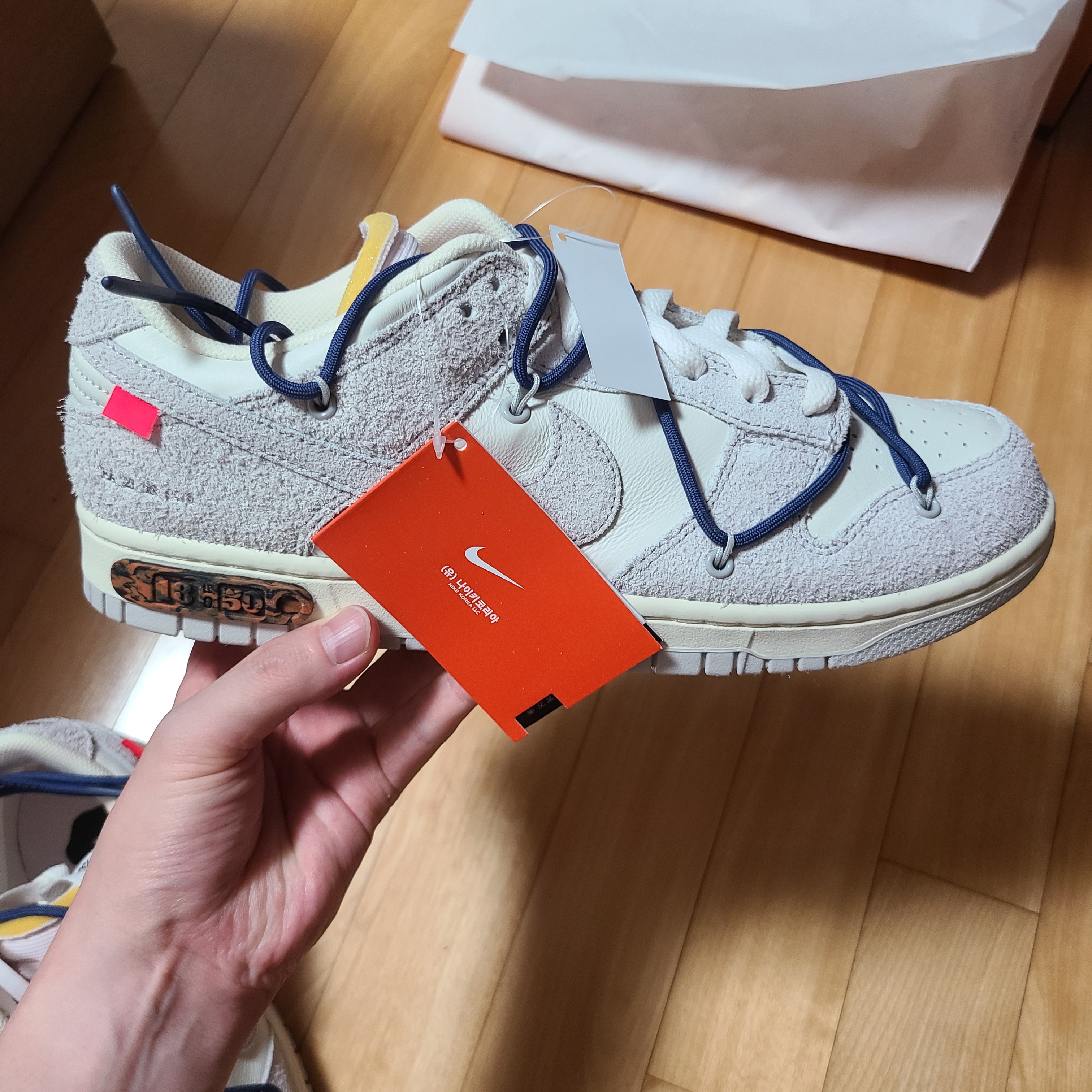 Nike x Off-White Dunk Low The 50 - Lot 18 착용 스타일 - 1