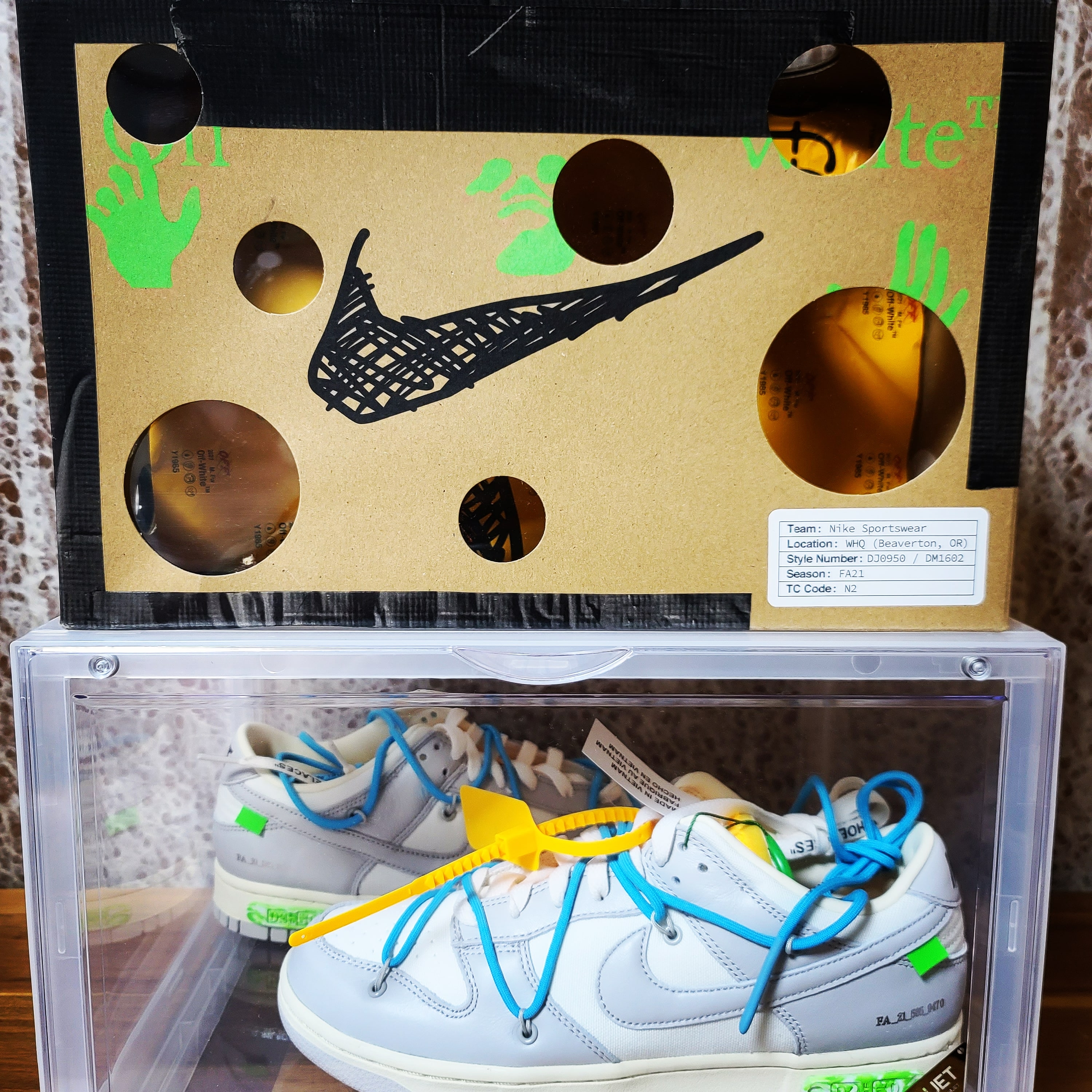 Nike x Off-White Dunk Low The 50 - Lot 2 착용 스타일