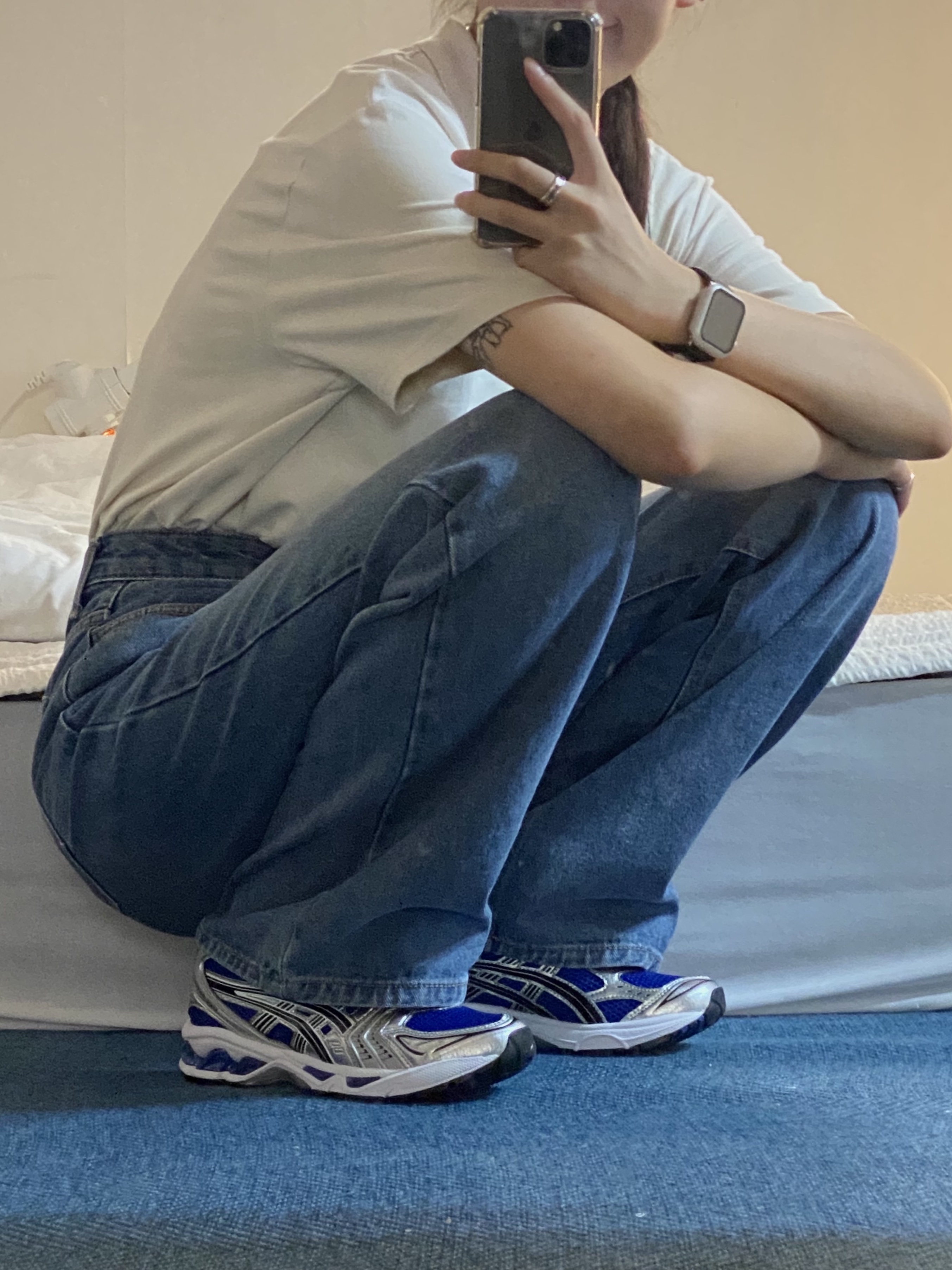Asics UB1-S Gel-Kayano 14 Piedmont Grey, Asics Gel-Kayano 14 White Gold 착용 스타일 - 3