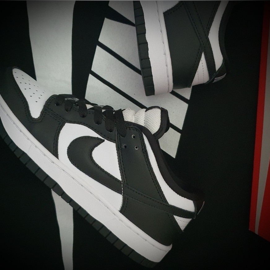Nike Dunk Low Retro Black, (W) Nike Dunk Low Black 착용 스타일 - 3