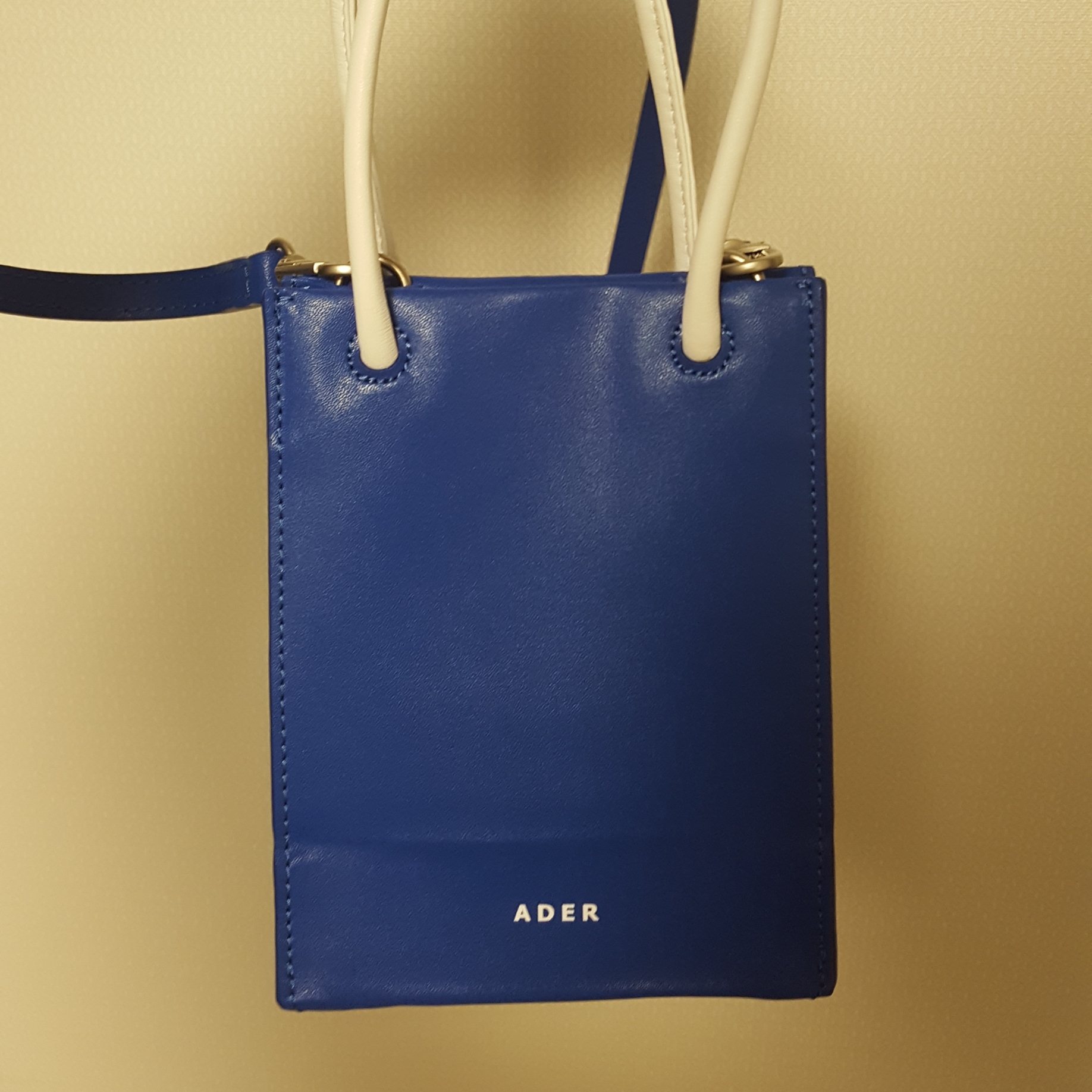 Ader Error Small Blue Bag Blue 착용 스타일 - 1
