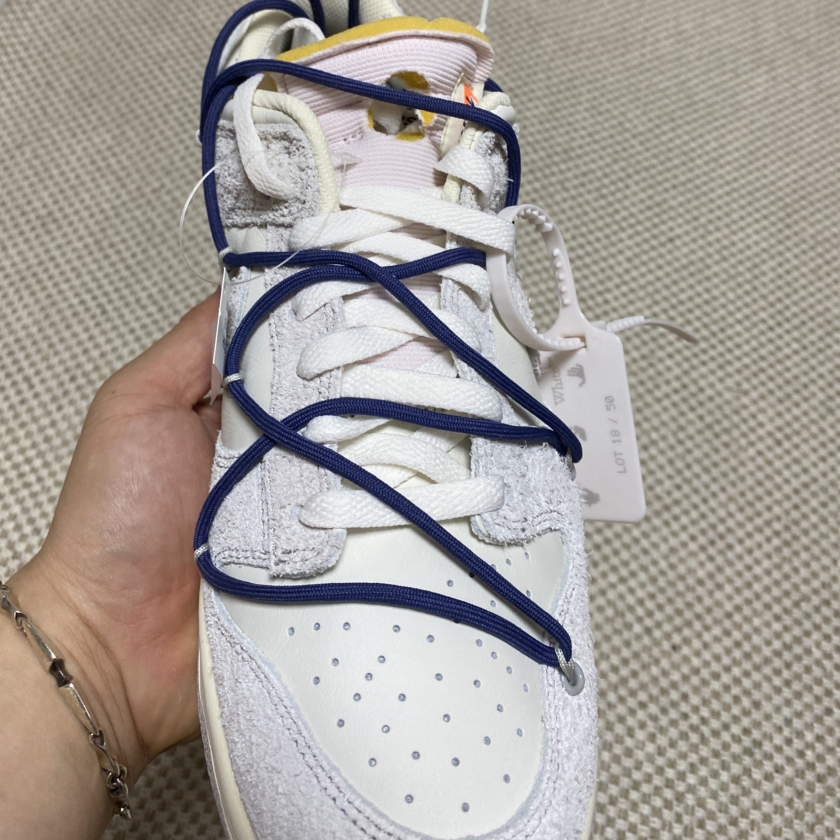 Nike x Off-White Dunk Low The 50 - Lot 18 착용 스타일 - 2