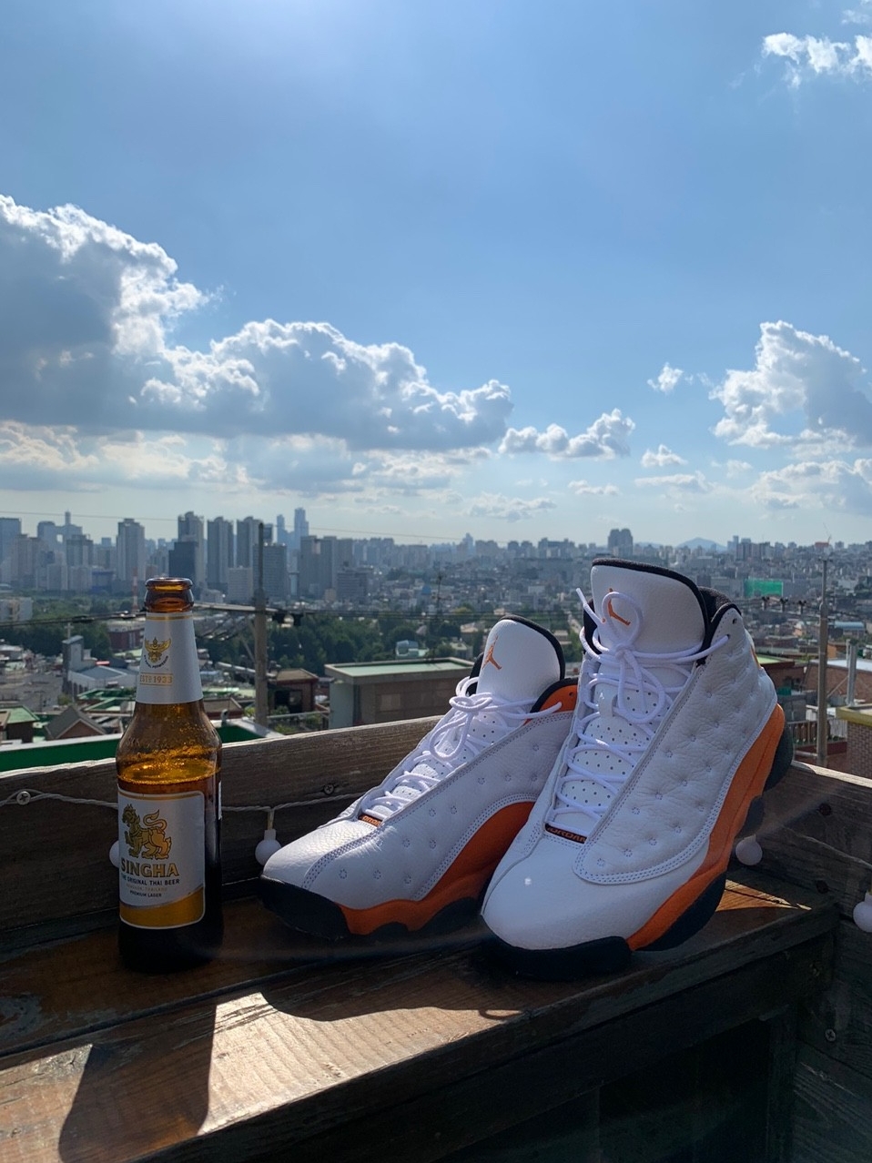 Jordan 13 Retro Starfish 착용 스타일 - 1