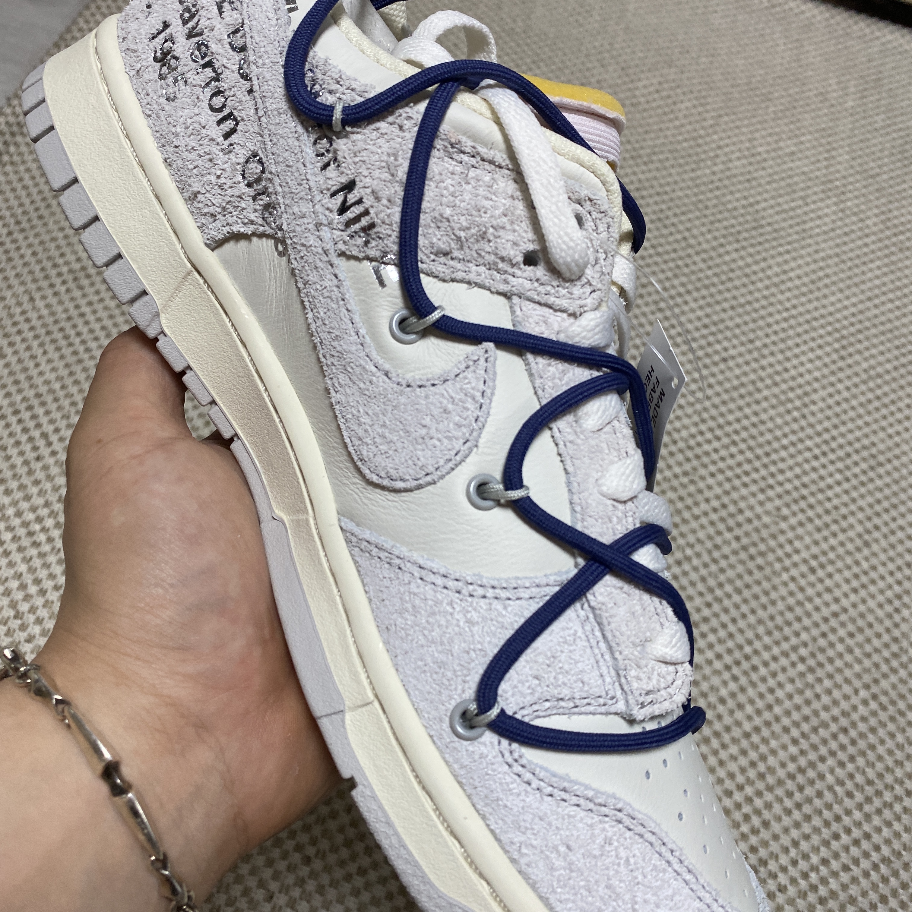 Nike x Off-White Dunk Low The 50 - Lot 18 착용 스타일 - 3