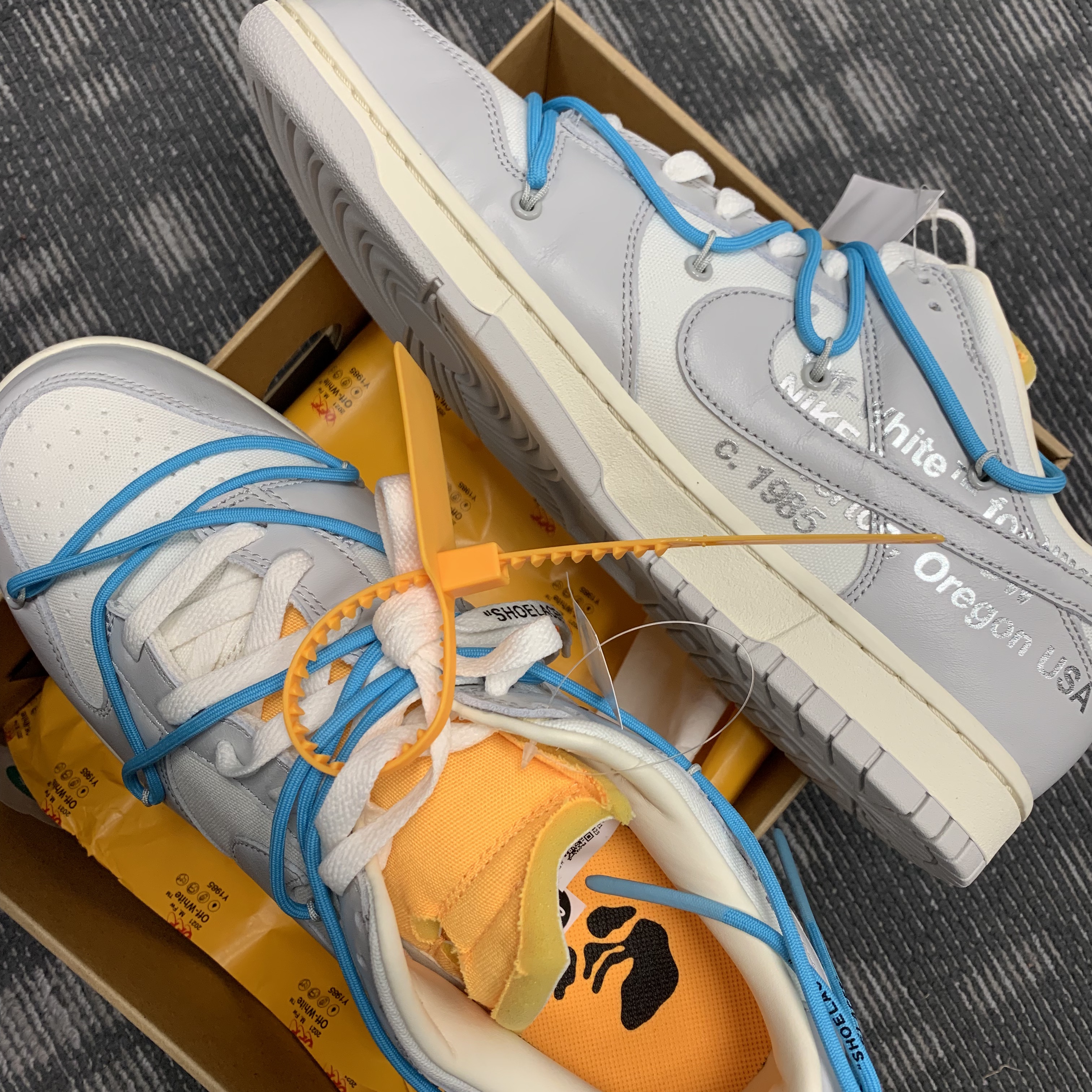 Nike x Off-White Dunk Low The 50 - Lot 2 착용 스타일 - 2