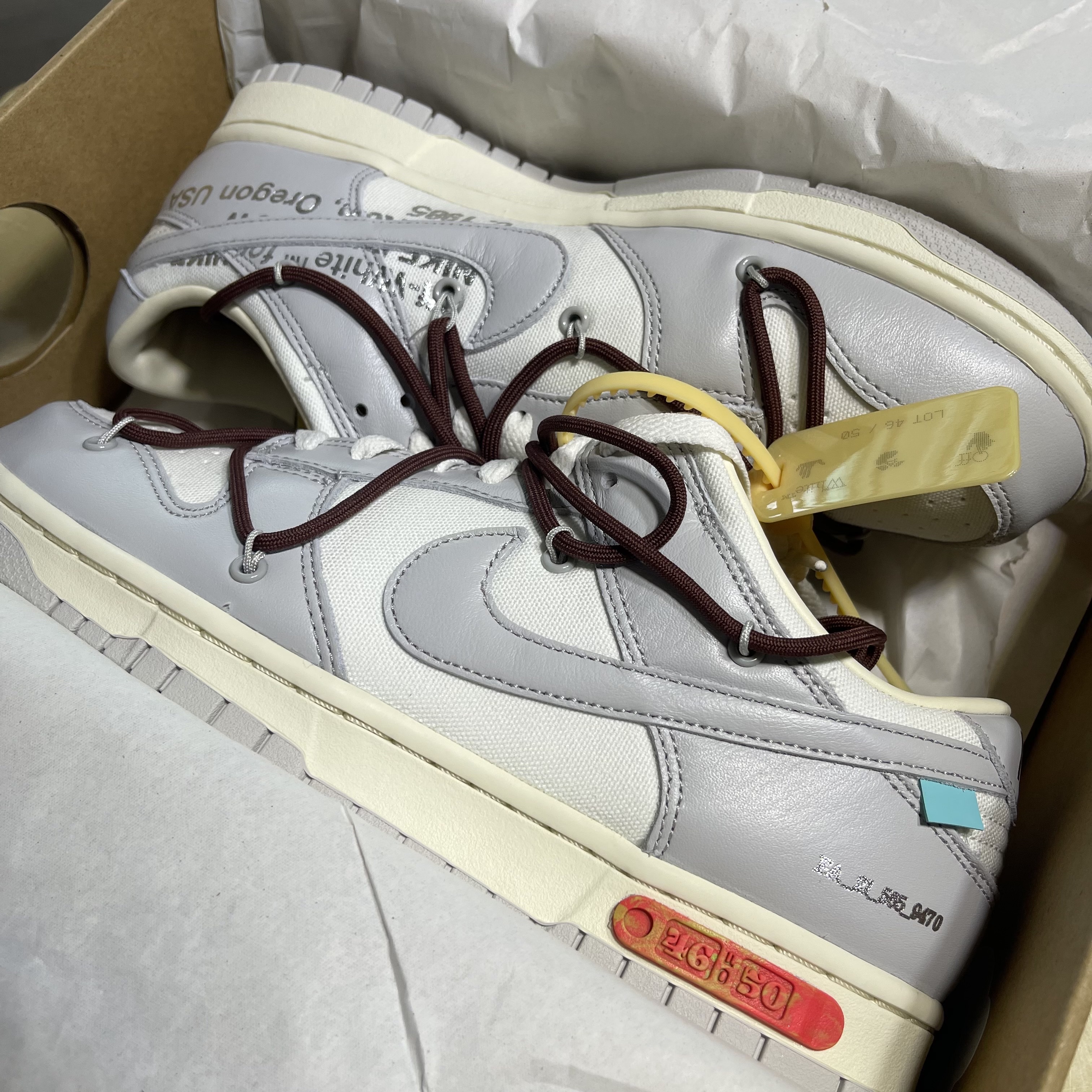 Nike x Off-White Dunk Low The 50 - Lot 46 착용 스타일 - 1