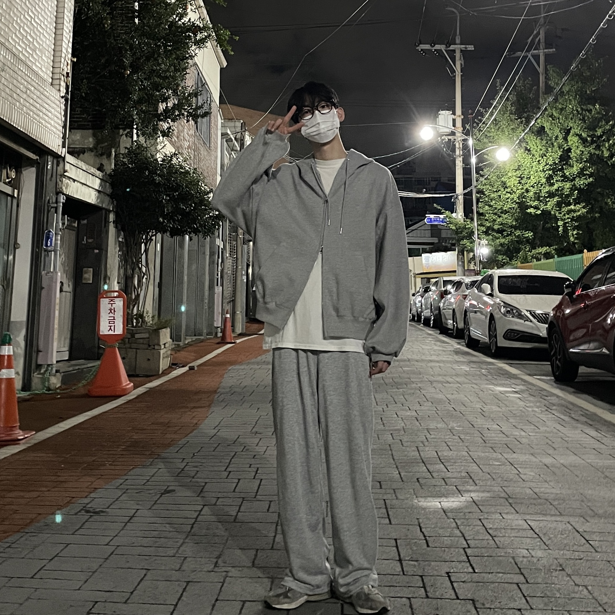 (W) New Balance 993 Made in USA Grey - B Standard 착용 스타일