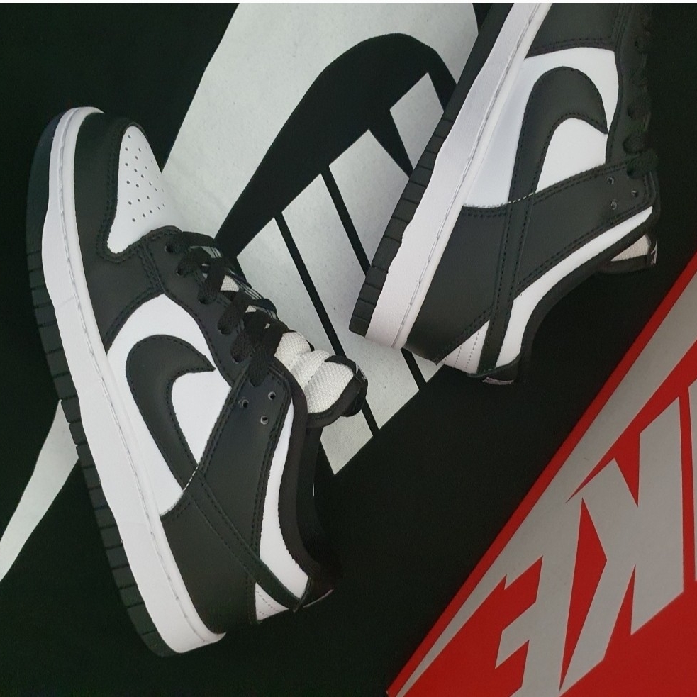 Nike Dunk Low Retro Black, (W) Nike Dunk Low Black 착용 스타일 - 1