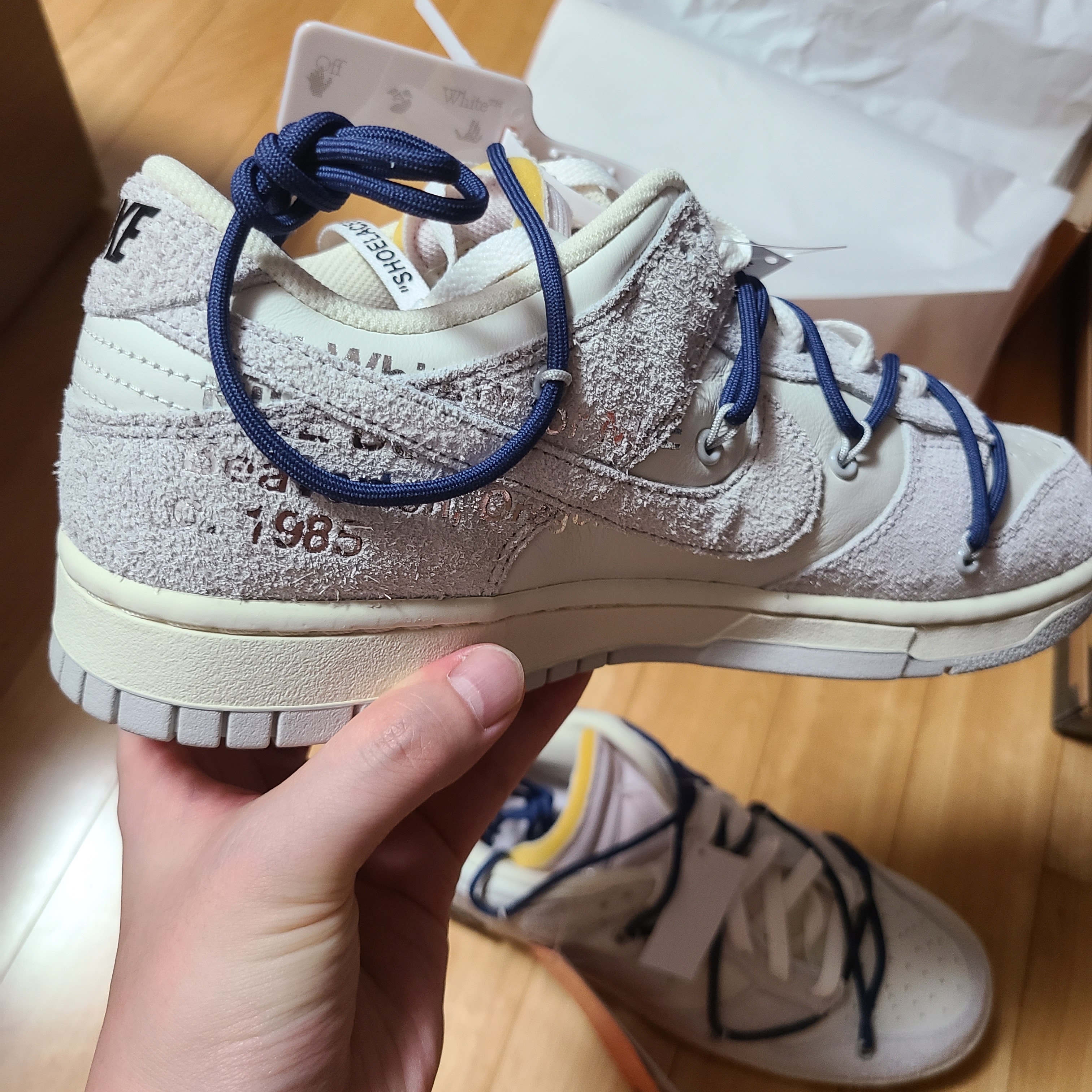 Nike x Off-White Dunk Low The 50 - Lot 18 착용 스타일 - 2