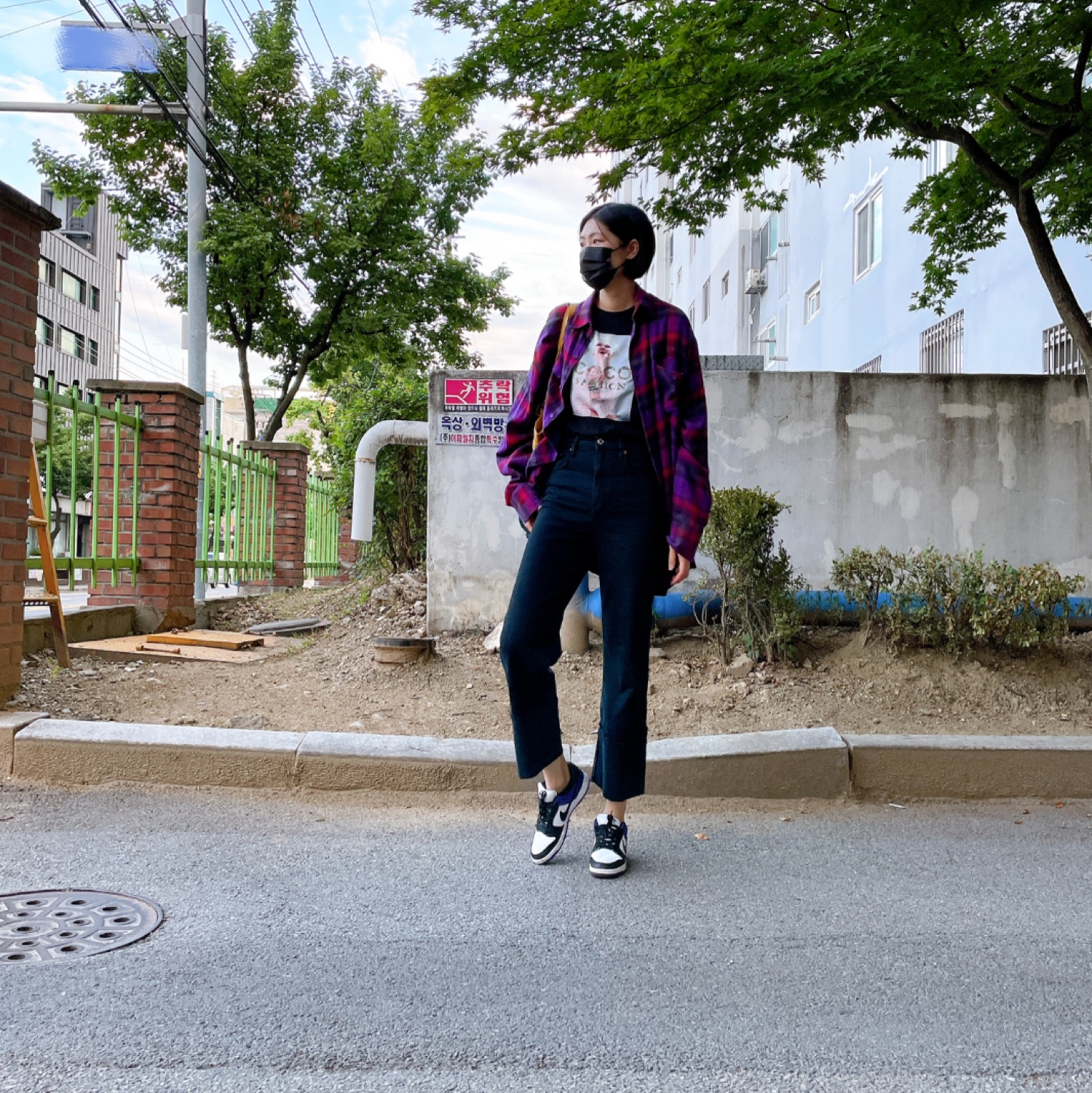 Nike SB Dunk Low Pro Court Purple 착용 스타일