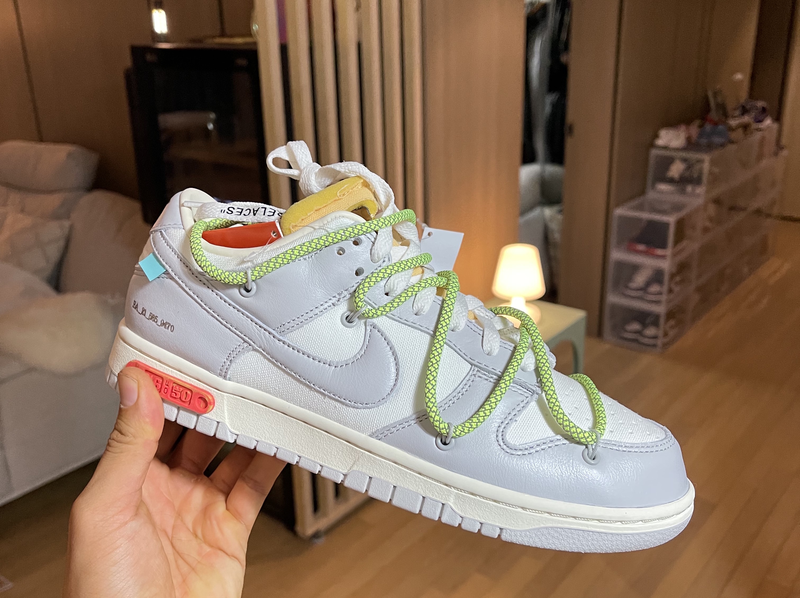 Nike x Off-White Dunk Low The 50 - Lot 46 착용 스타일 - 2