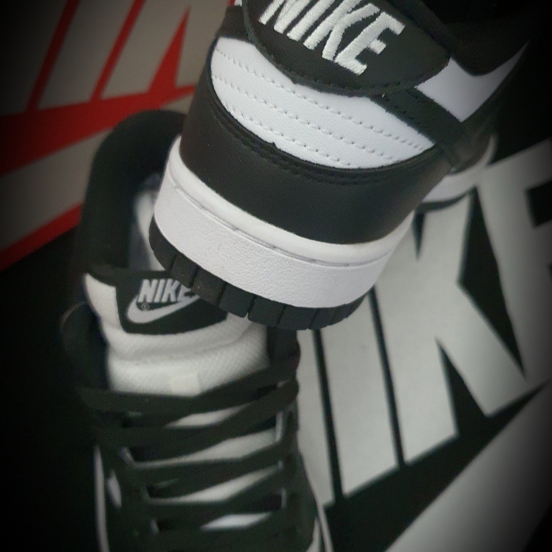 Nike Dunk Low Retro Black, (W) Nike Dunk Low Black 착용 스타일 - 4
