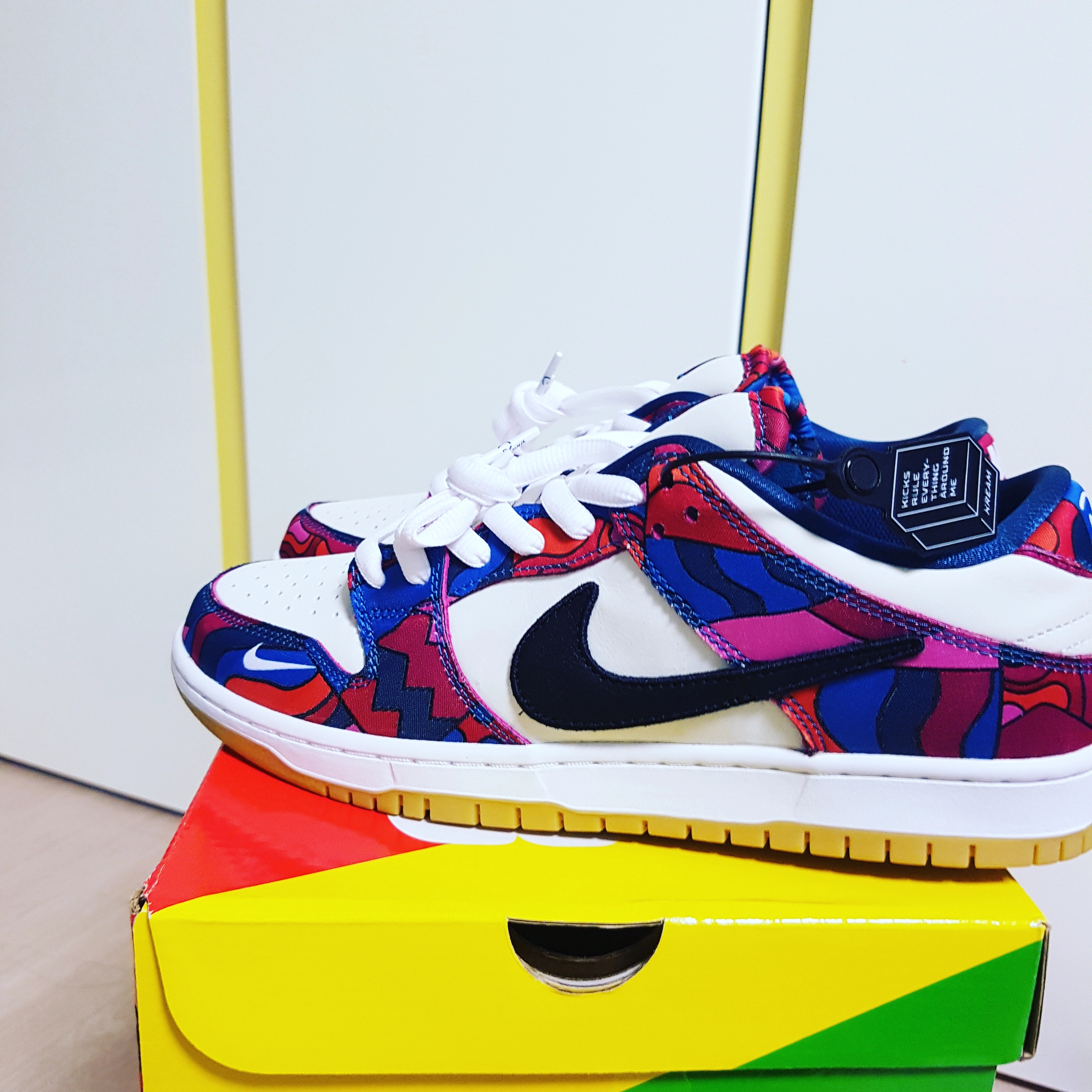 Nike x Parra SB Dunk Low Pro Abstract Art 착용 스타일