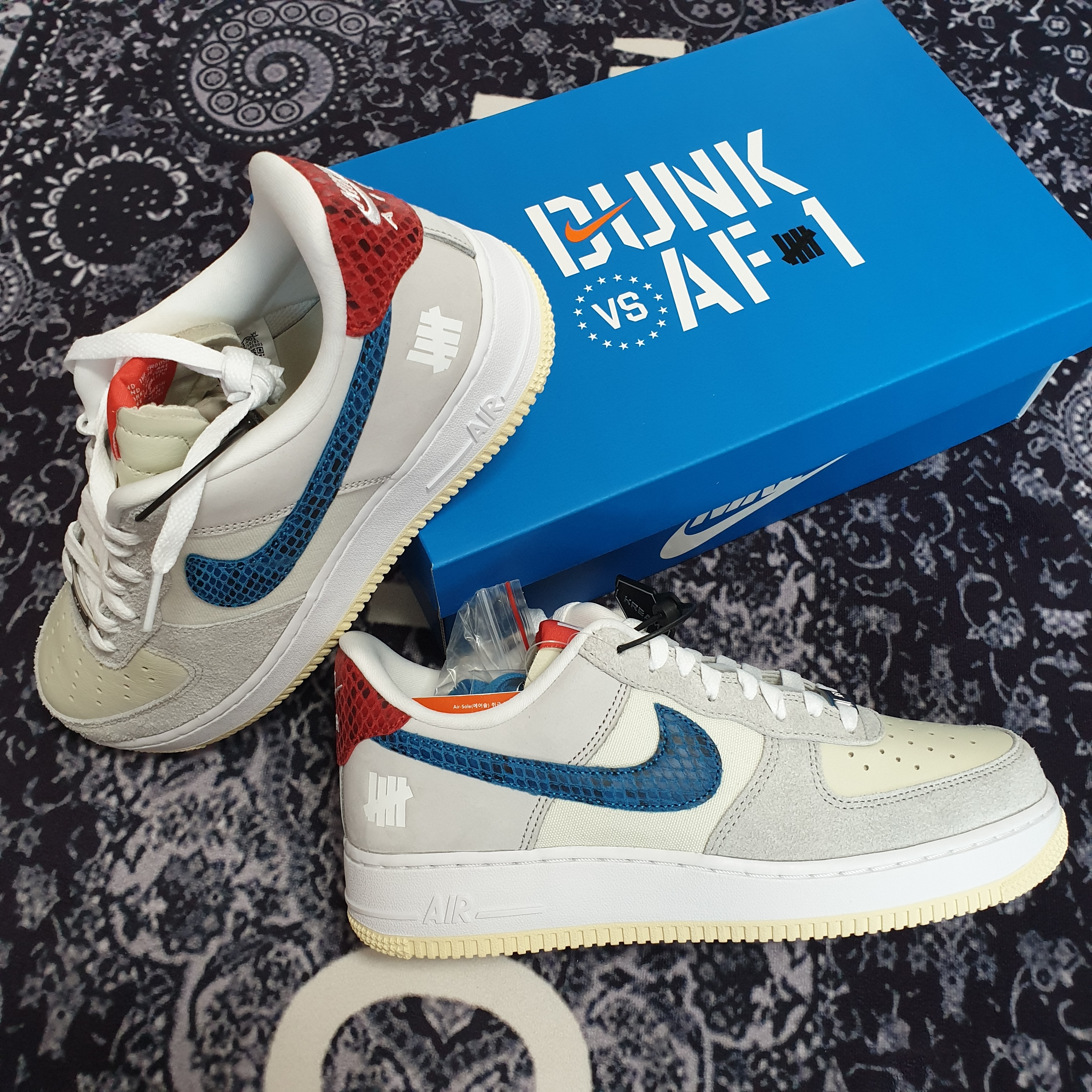 Nike x Undefeated Air Force 1 Low SP 5 On It 착용 스타일