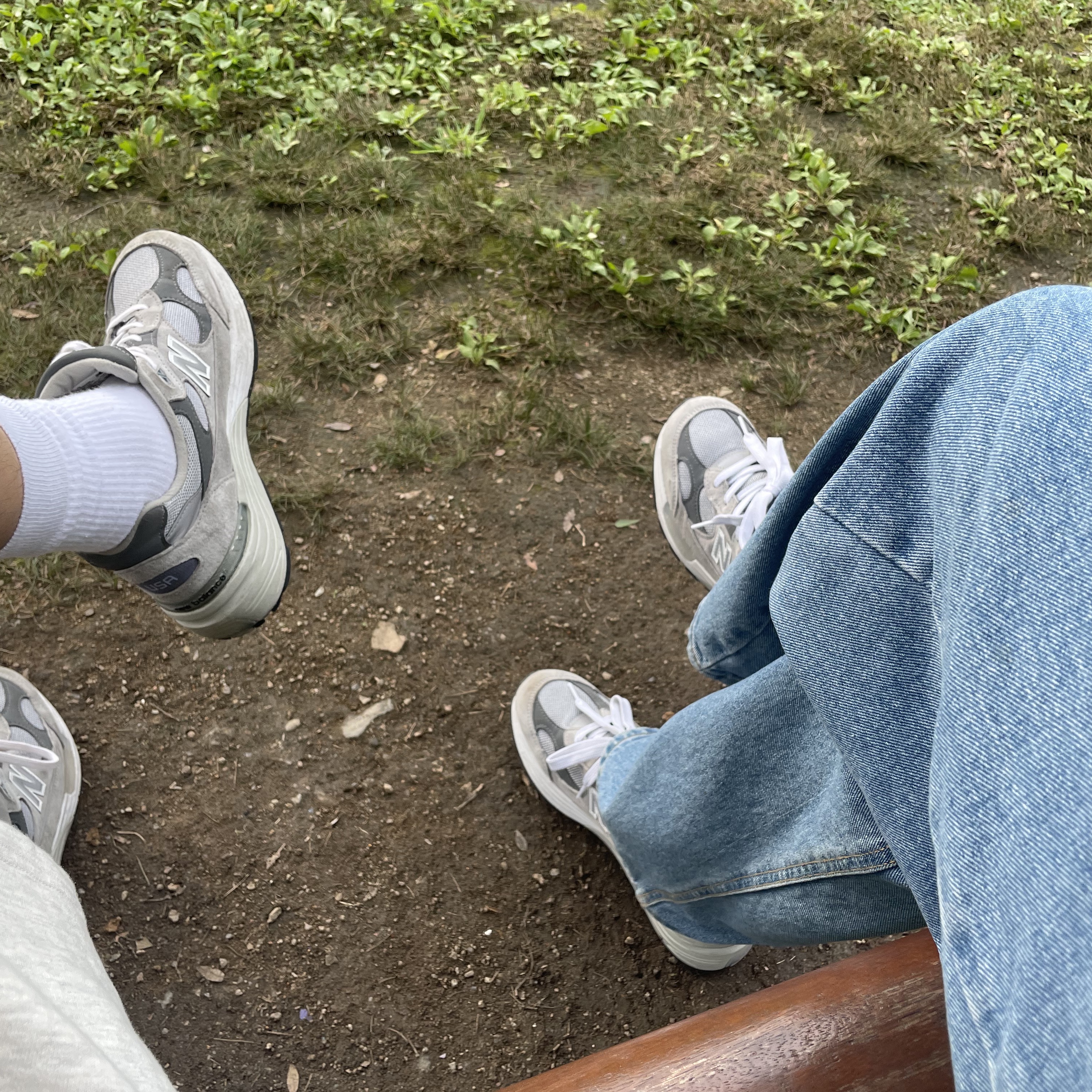 New Balance 992 Made in USA Grey - D Standard 착용 스타일