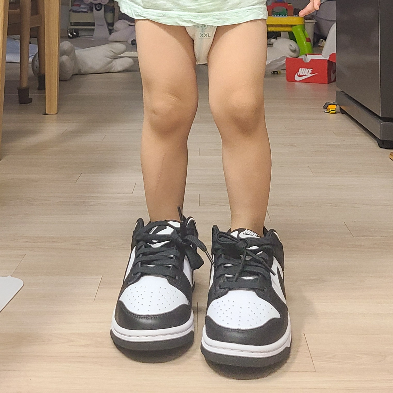 Nike Dunk Low Retro Black 착용 스타일 - 3