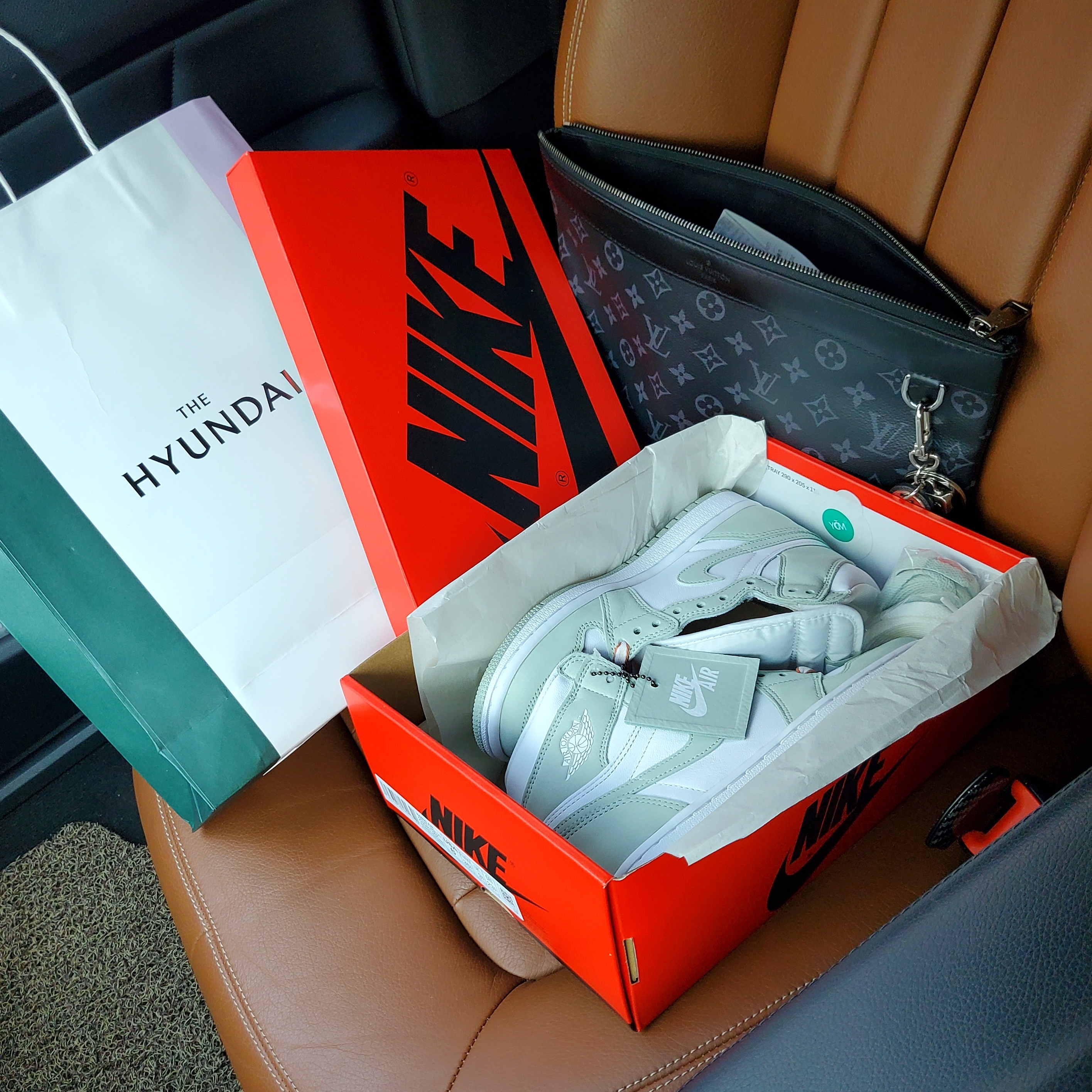 (W) Jordan 1 Retro High OG Seafoam 착용 스타일 - 2