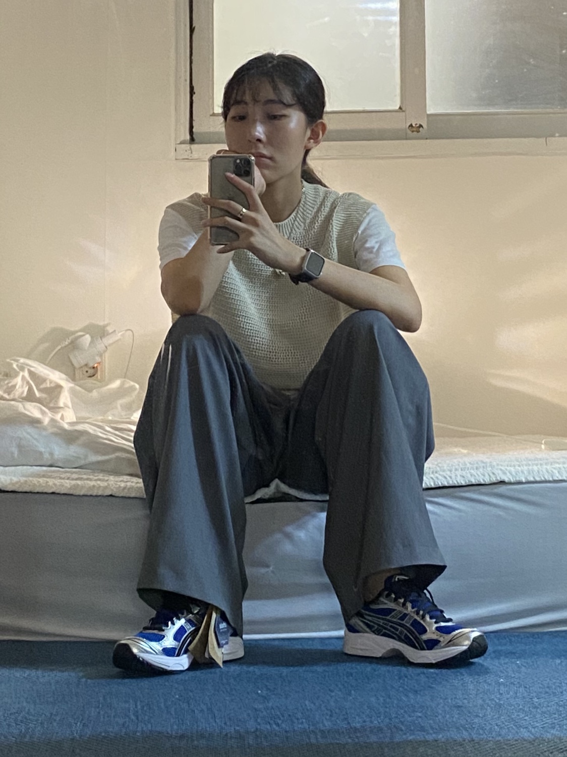 Asics UB1-S Gel-Kayano 14 Piedmont Grey, Asics Gel-Kayano 14 White Gold 착용 스타일 - 1