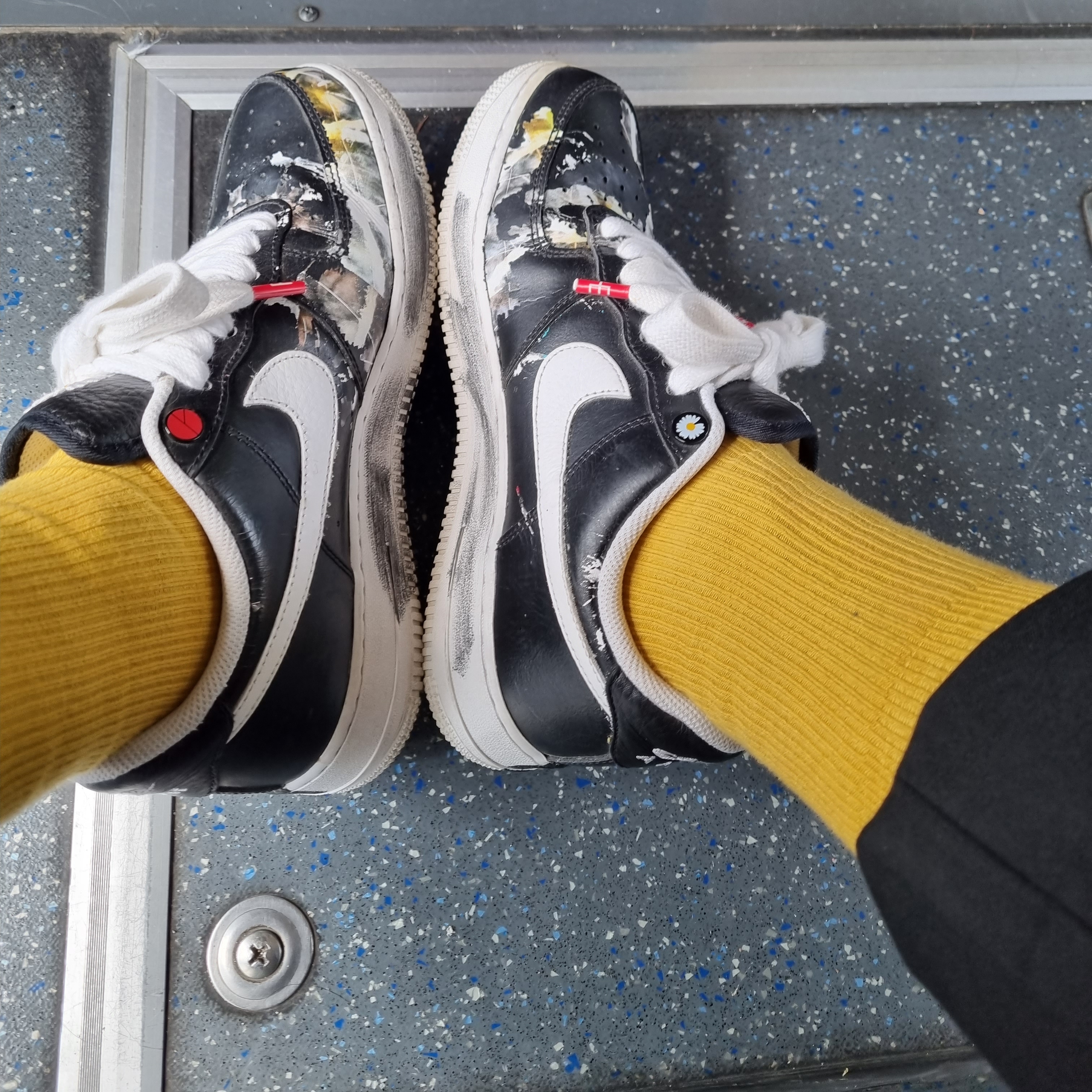Nike x Peaceminusone Air Force 1 Low Para-Noise 착용 스타일 - 1