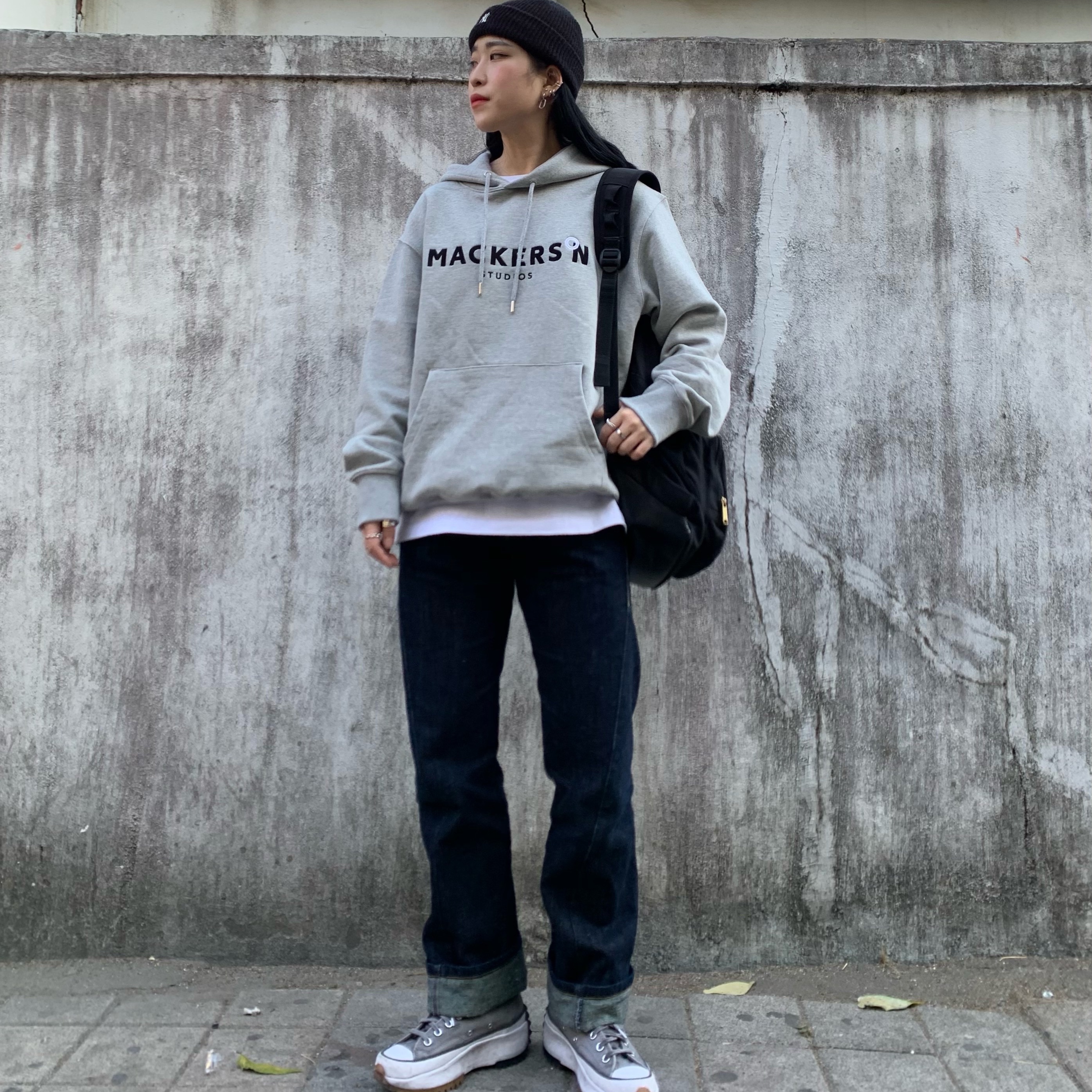 Converse Run Star Hike Hi Smoke 착용 스타일